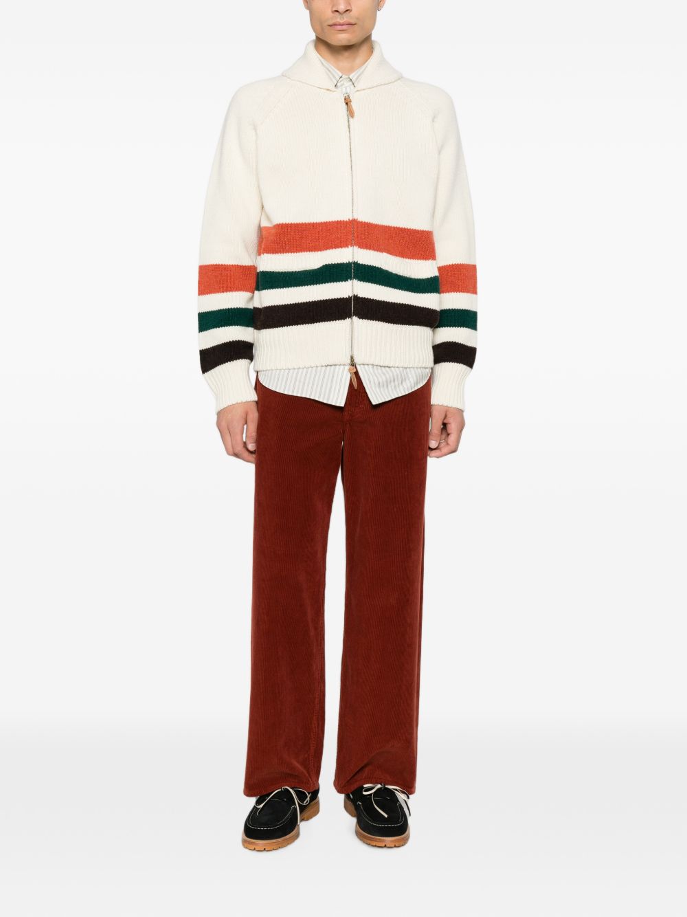 SEBAGO Cardigan in Misto Lana Multicolore