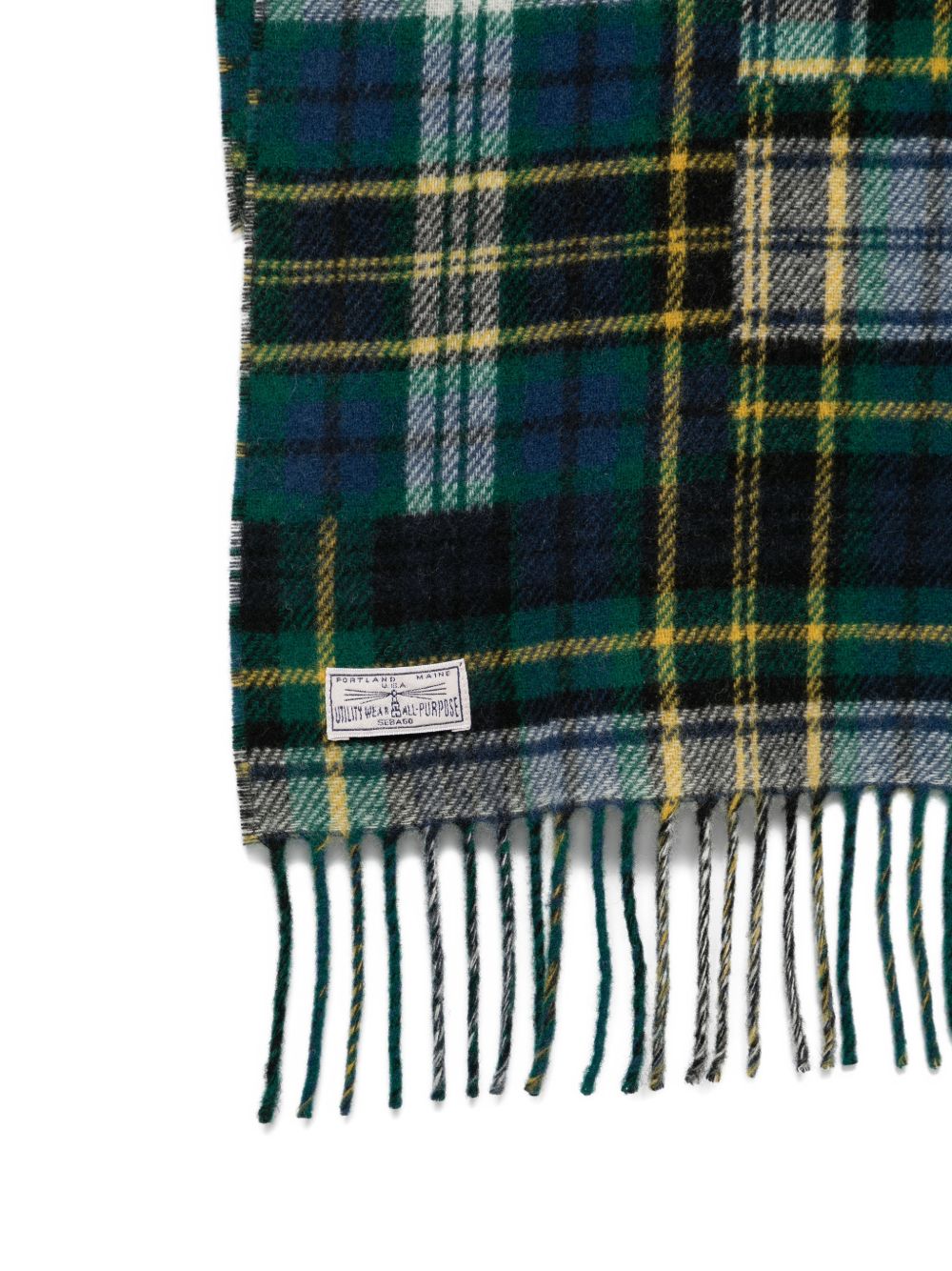 SEBAGO Sciarpa in Lana Tartan Multicolore