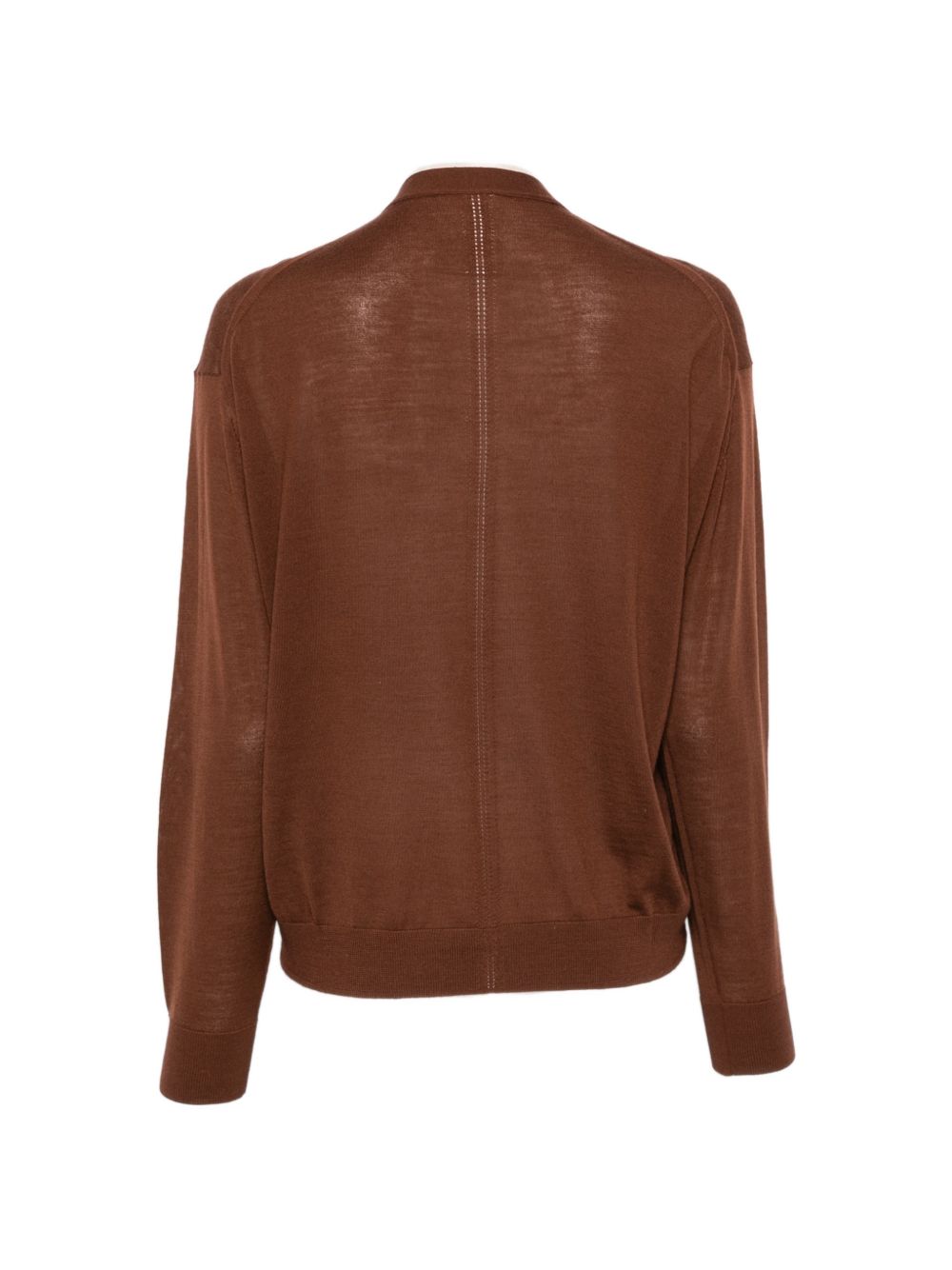SEMICOUTURE Maglia Samara marrone in lana vergine