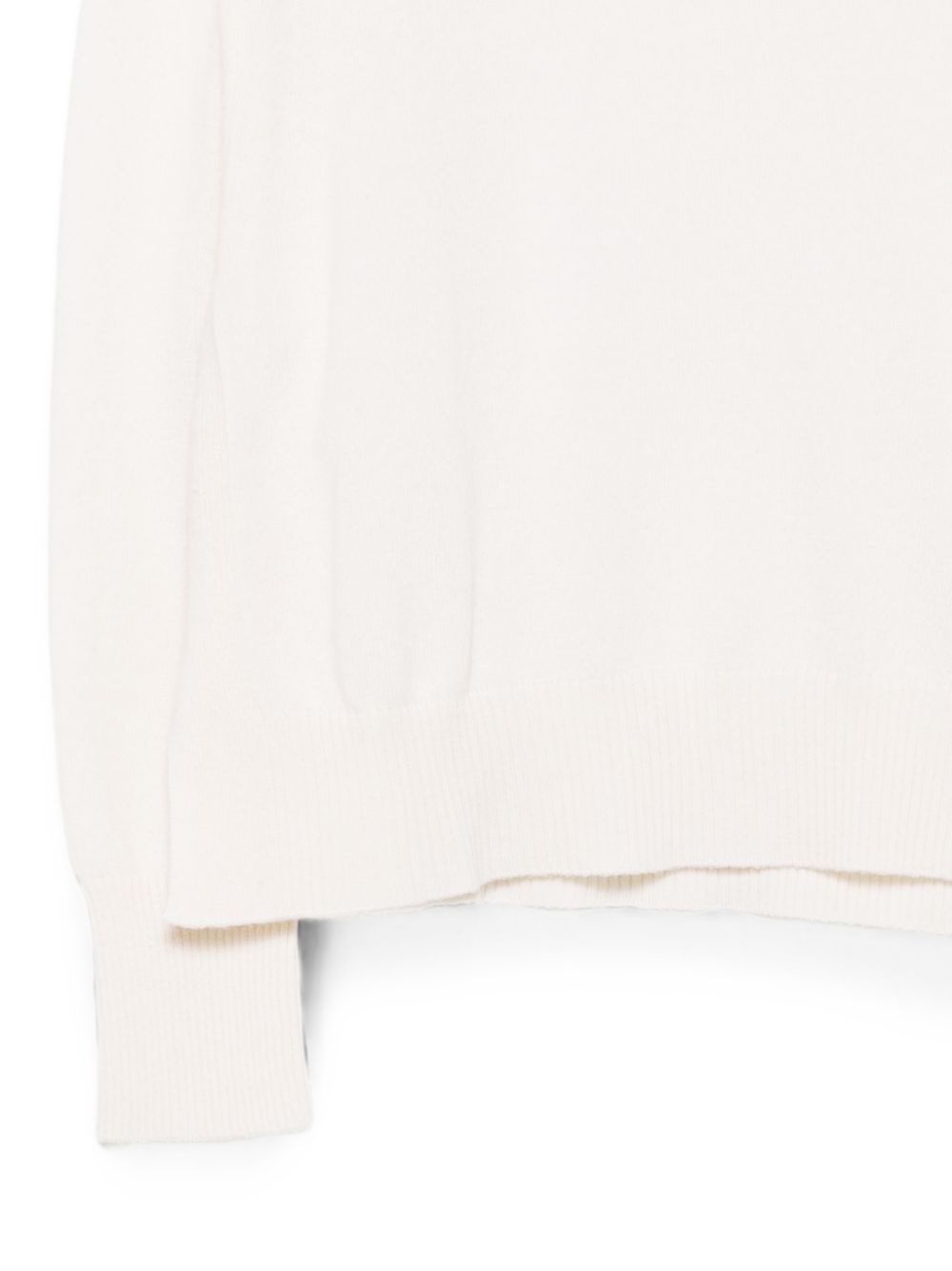 SEMICOUTURE Maglia DALIA bianca in cashmere con collo alto