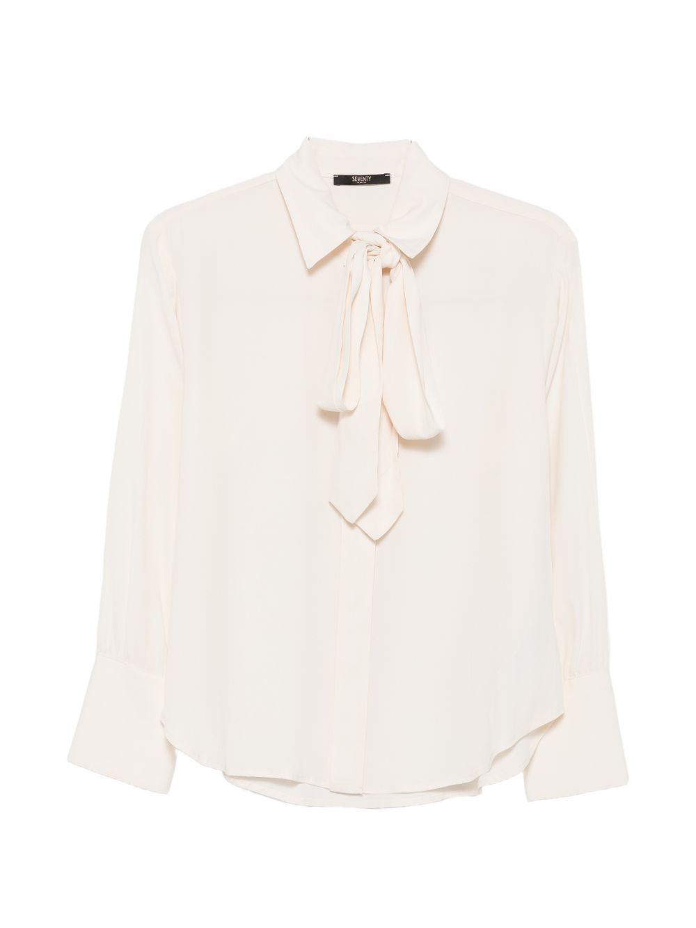 SEVENTY Camicia nera in gabardine di cotone