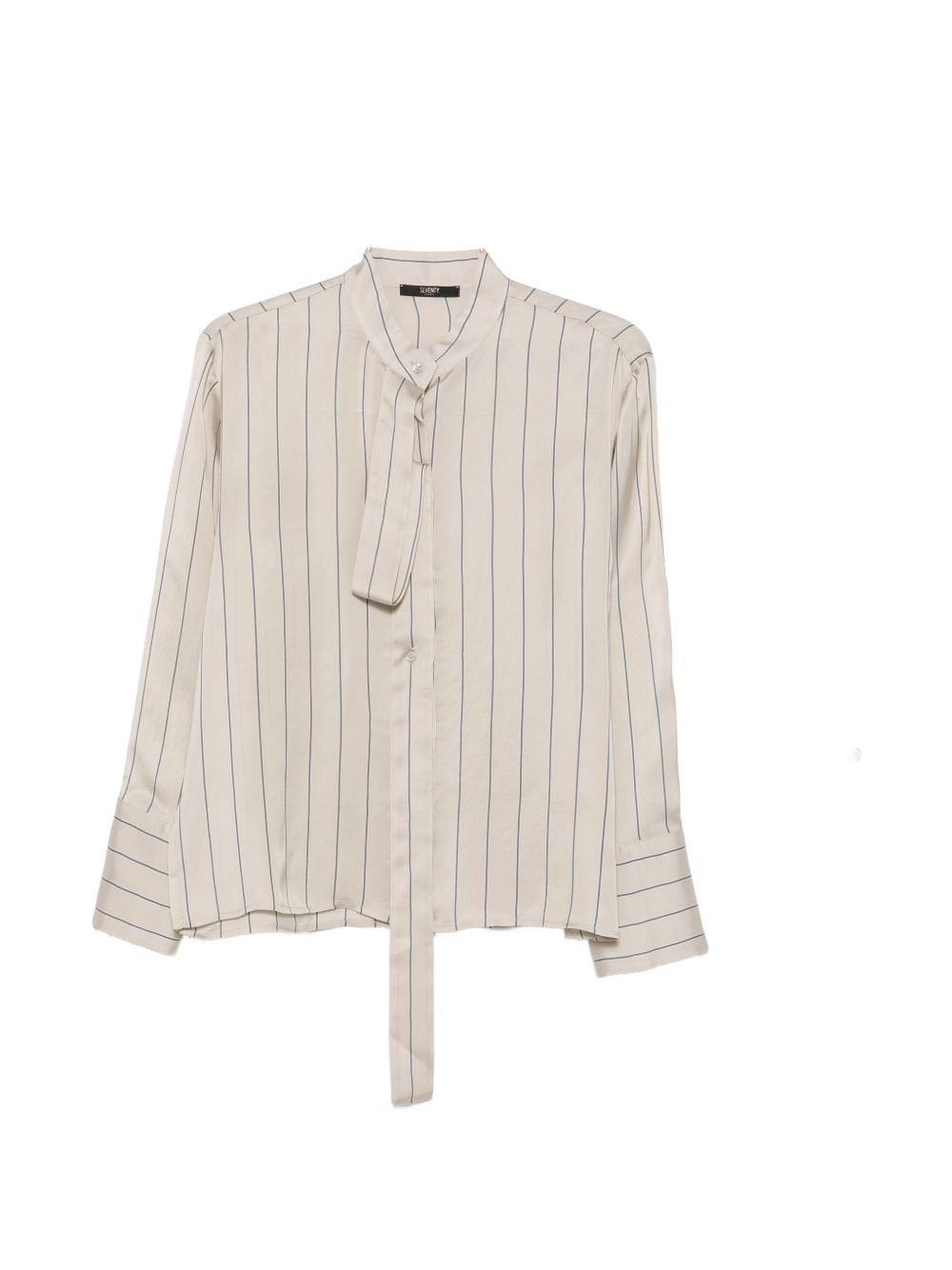 SEVENTY Blusa elegante a righe con collo lavallière