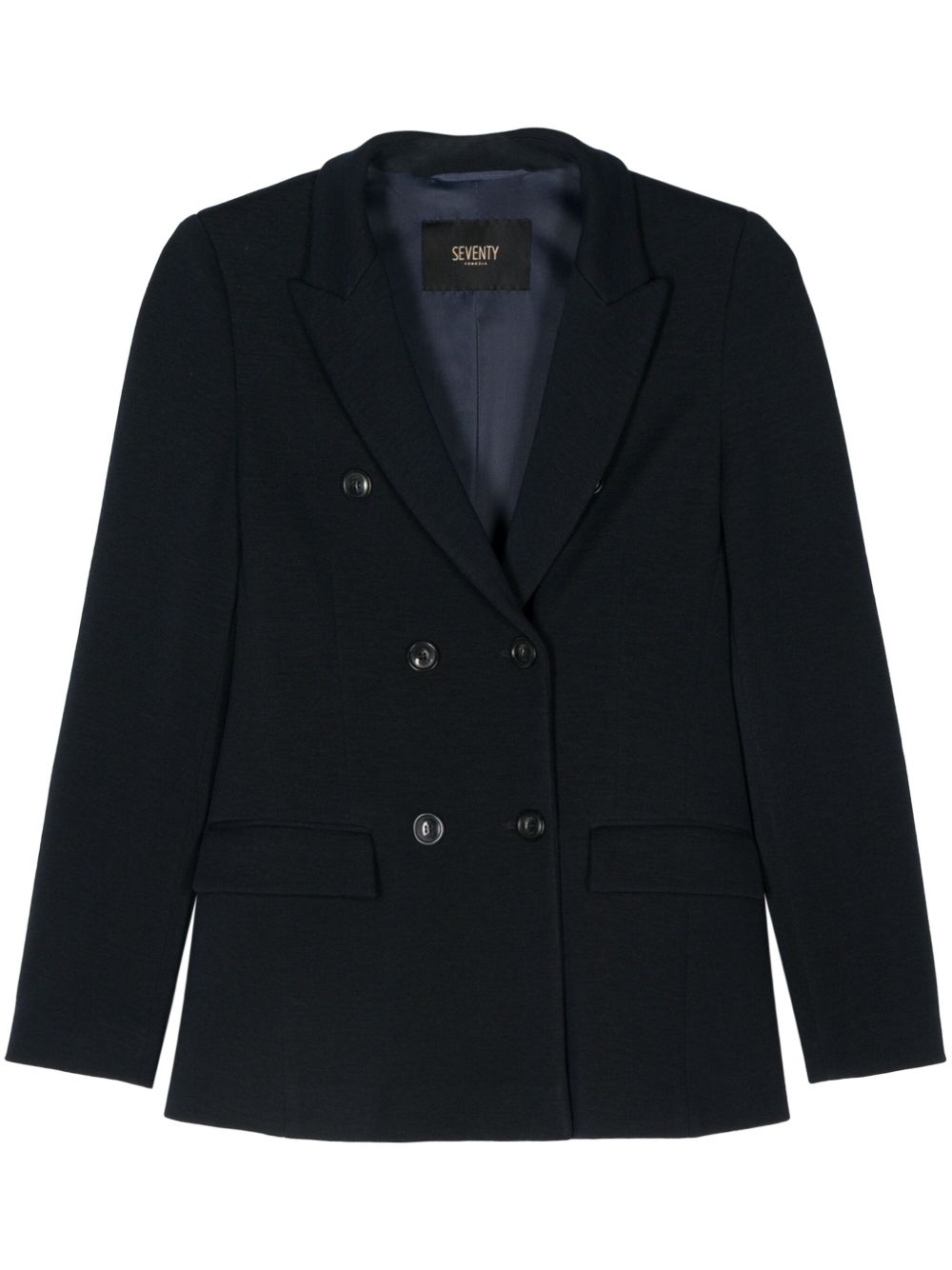 SEVENTY Blazer blu doppiopetto in lana