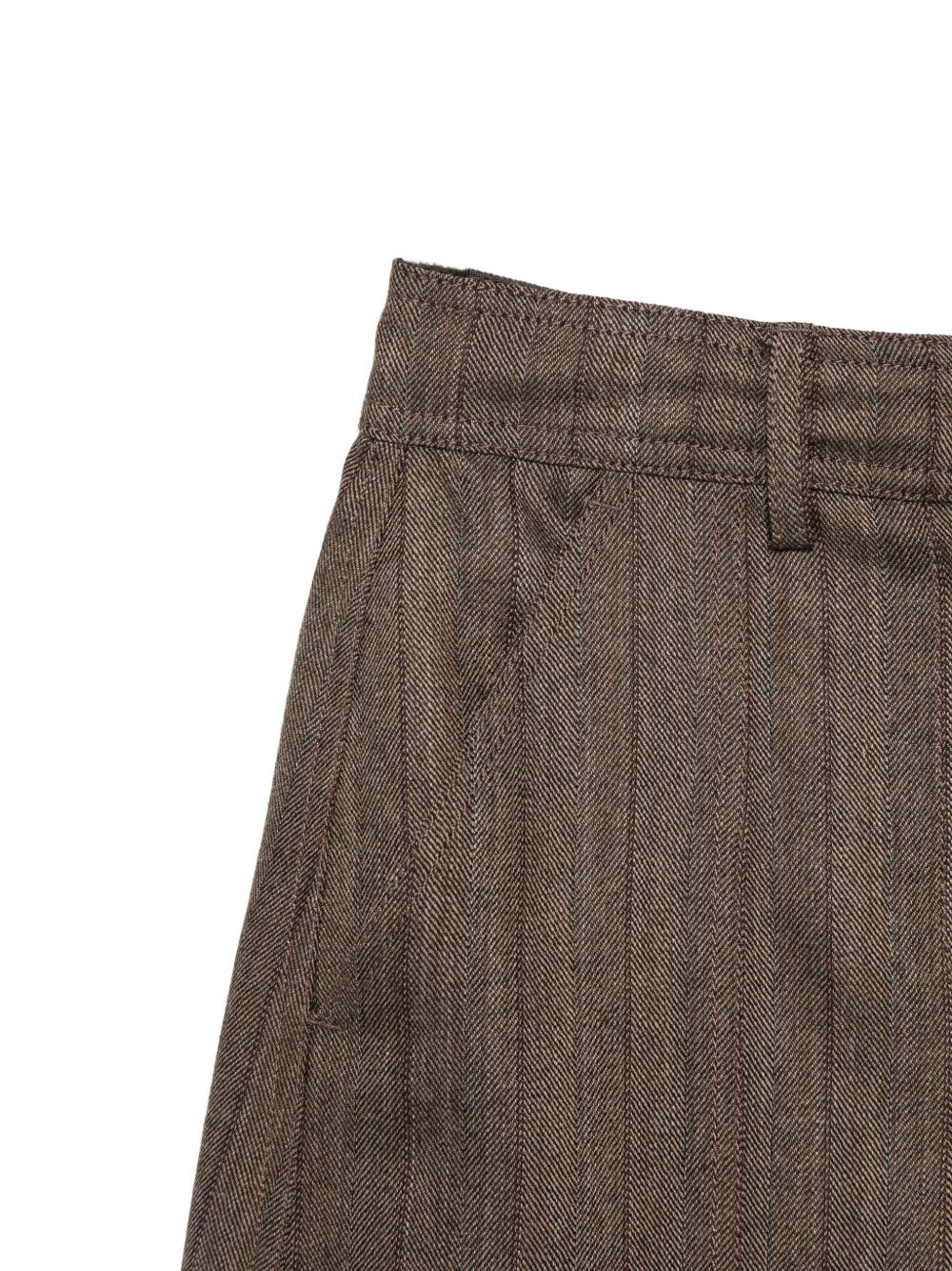 SEVENTY Gonna midi marrone a pieghe