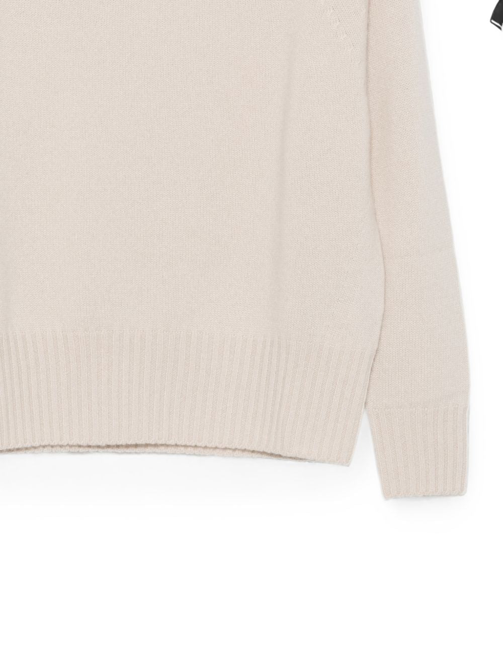 SEVENTY Maglia girocollo in cashmere beige