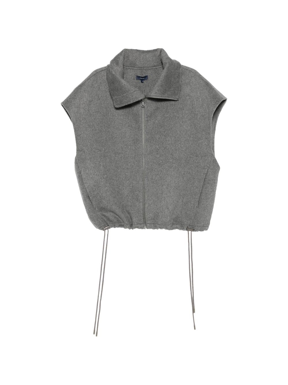 SOEUR Gilet Juno grigio con zip