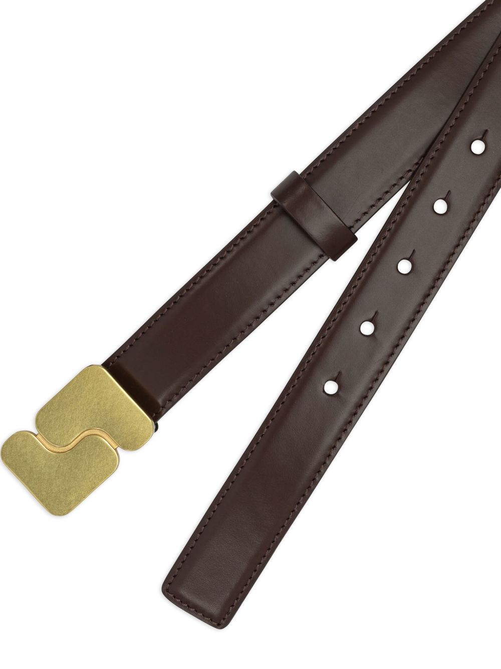 SOEUR Cintura Ninon in pelle glacé color cioccolato