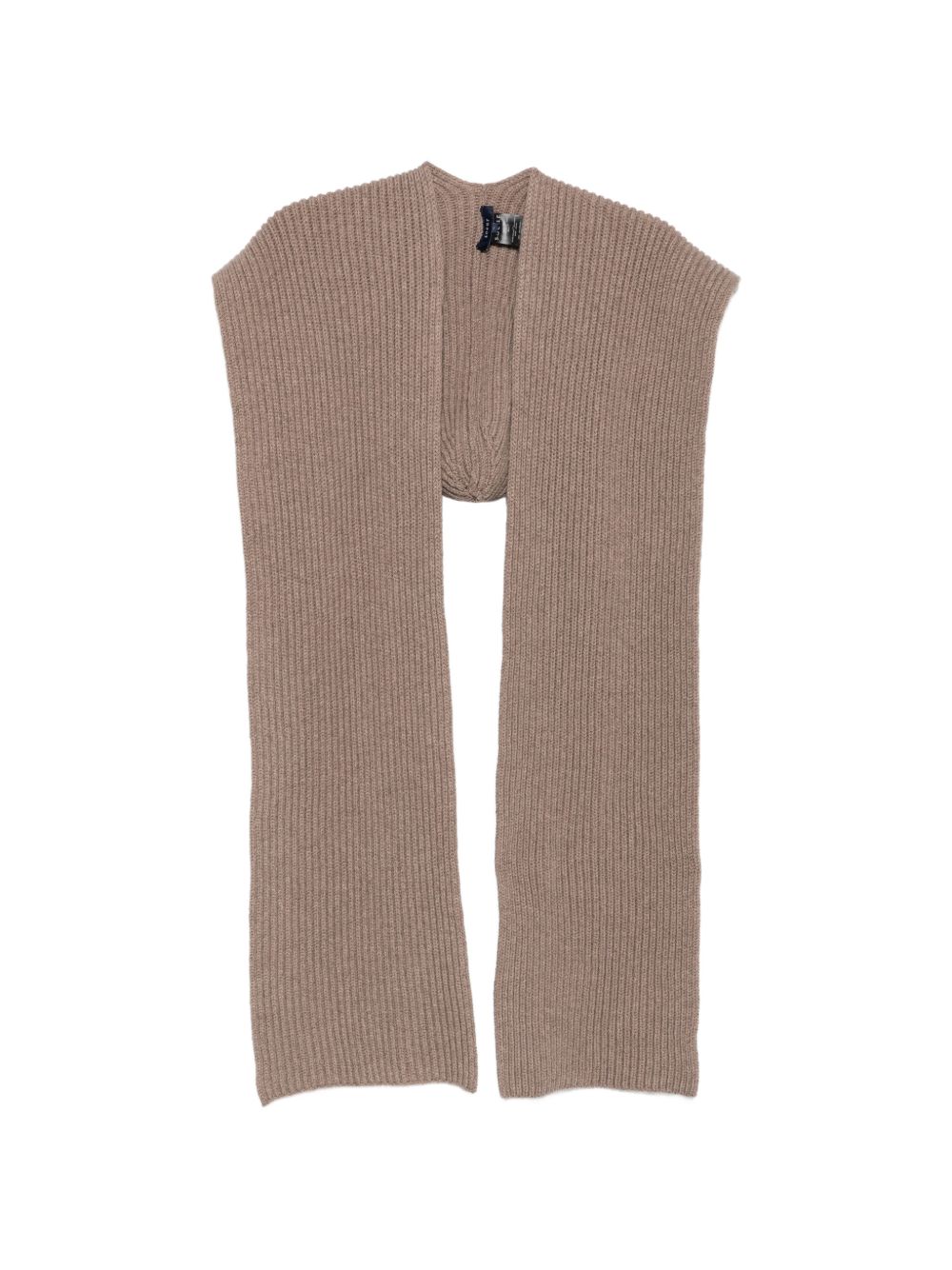SOEUR Loretta sciarpa beige con cappuccio