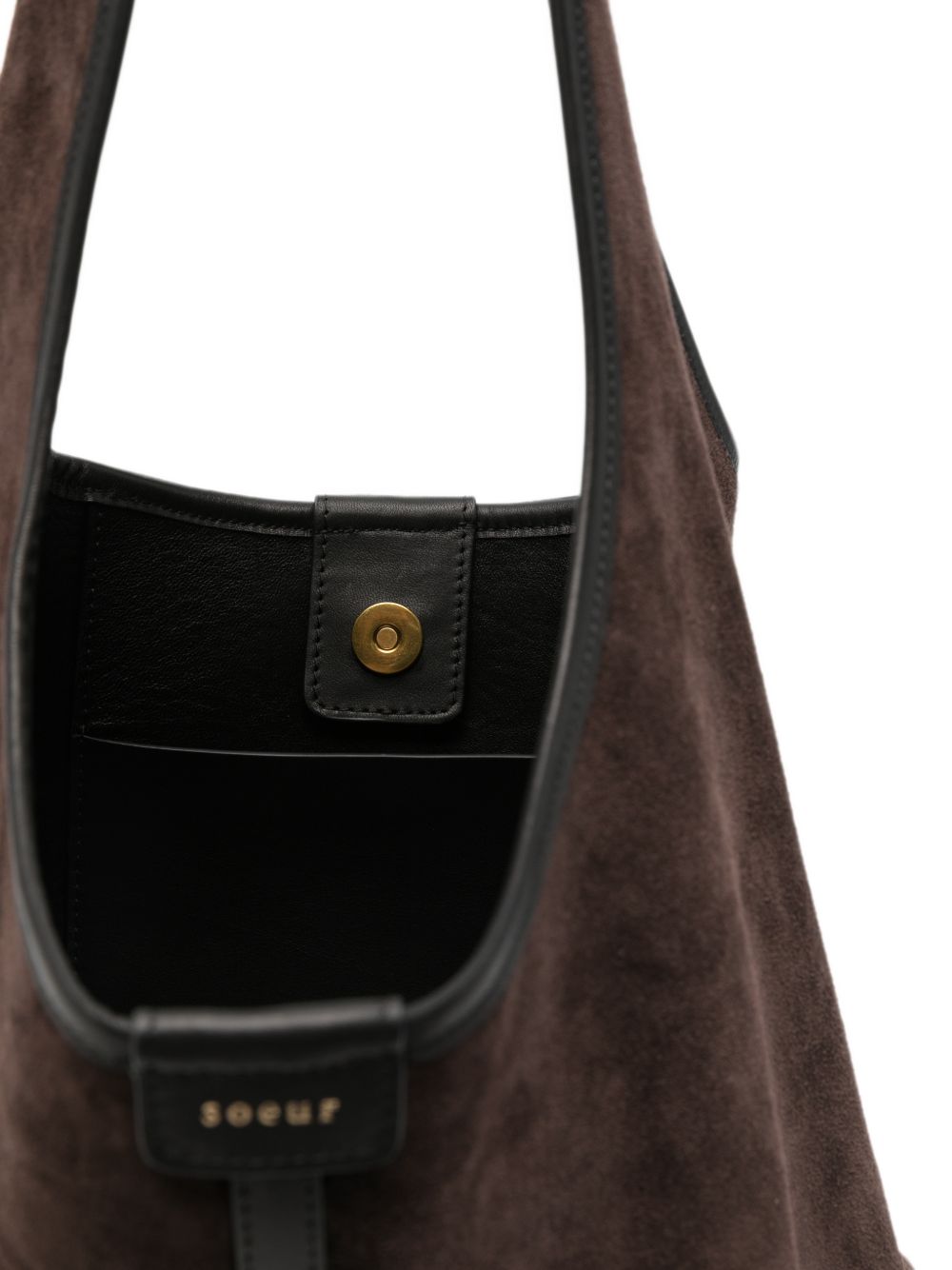 SOEUR Borsa Delice in suede marrone