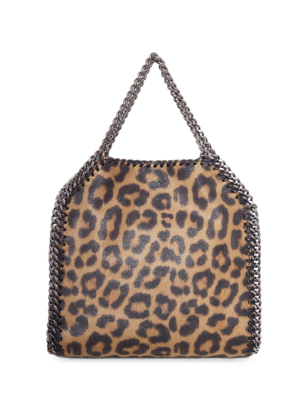 STELLA MCCARTNEY Borsa Mini Falabella leopardata color Burnt Almond