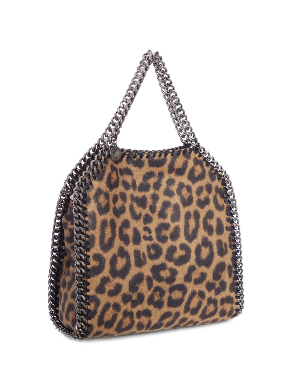 STELLA MCCARTNEY Borsa Mini Falabella leopardata color Burnt Almond