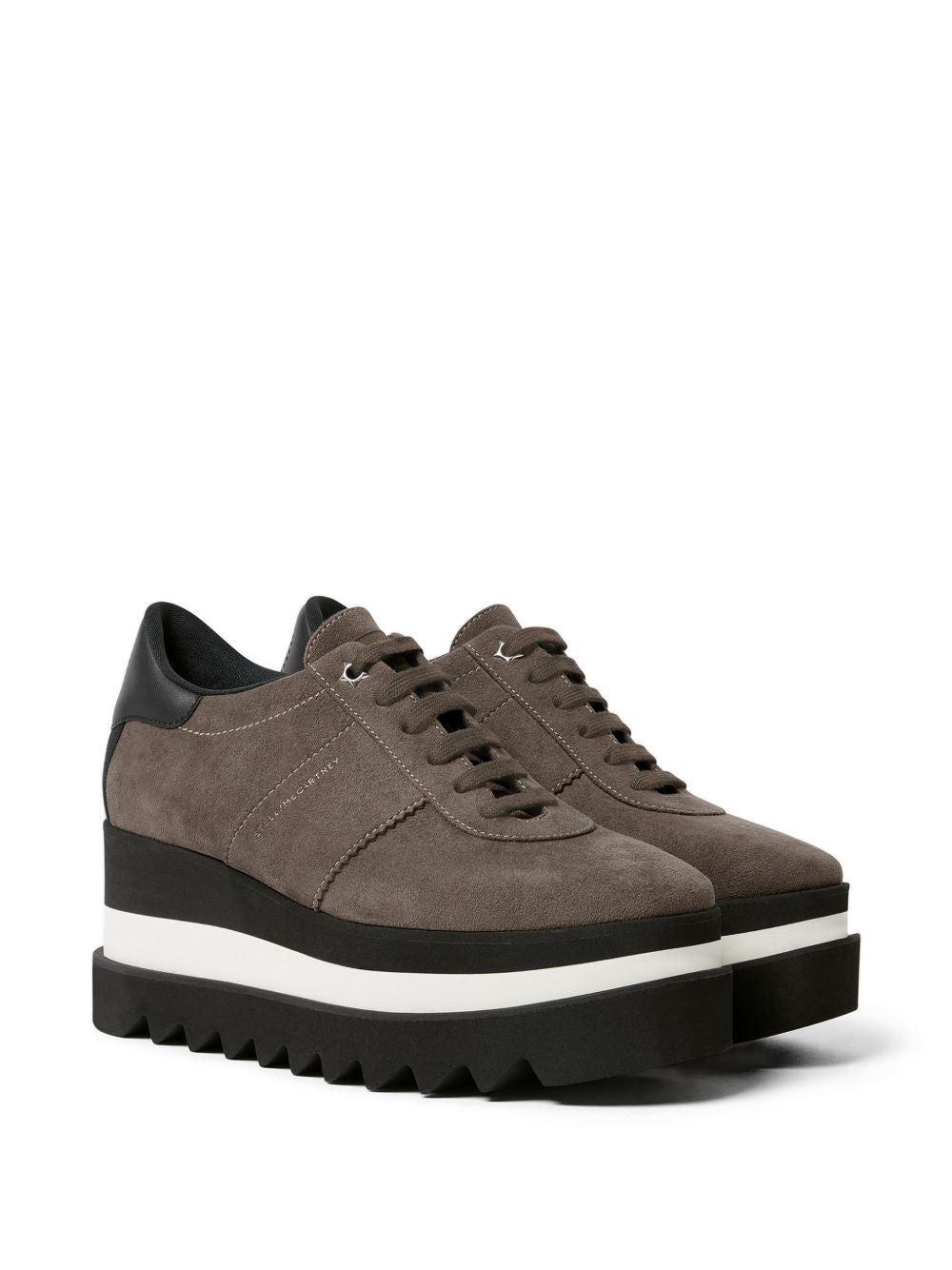 STELLA MCCARTNEY Sneakers platform con suola dentellata e logo laterale