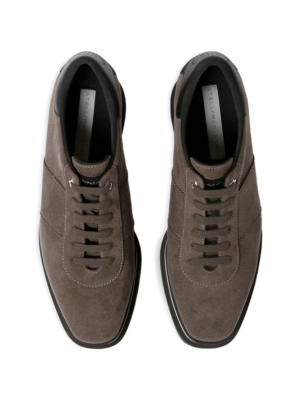 STELLA MCCARTNEY Sneakers platform con suola dentellata e logo laterale