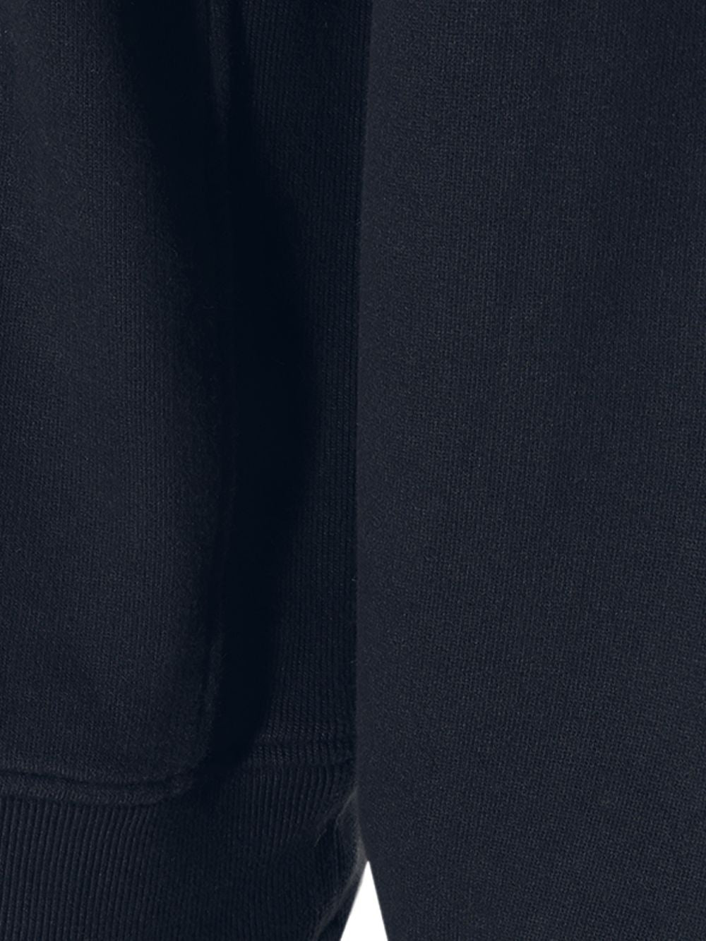 STONE ISLAND Felpa blu in cotone a girocollo con patch logo sulla spalla