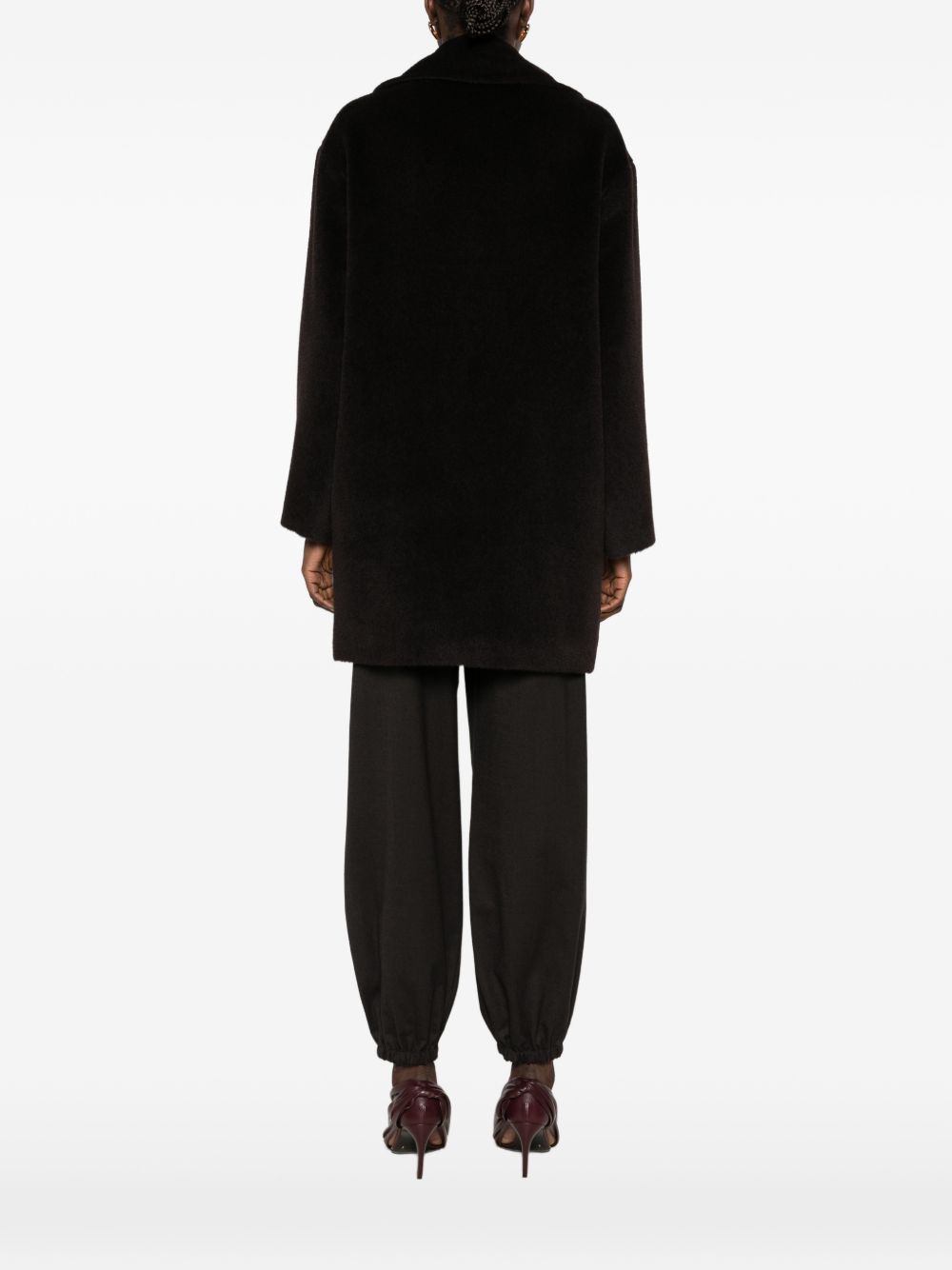 TAGLIATORE Cappotto marrone Astrid in lana e alpaca