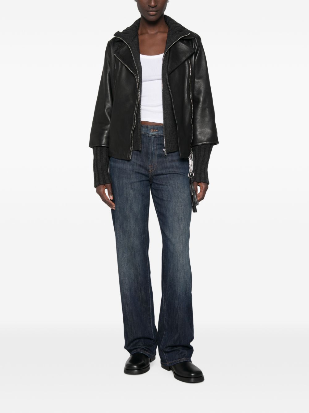 THE JACK AND JACKIE LEATHERS Giacca Gemini in pelle con vestibilità over