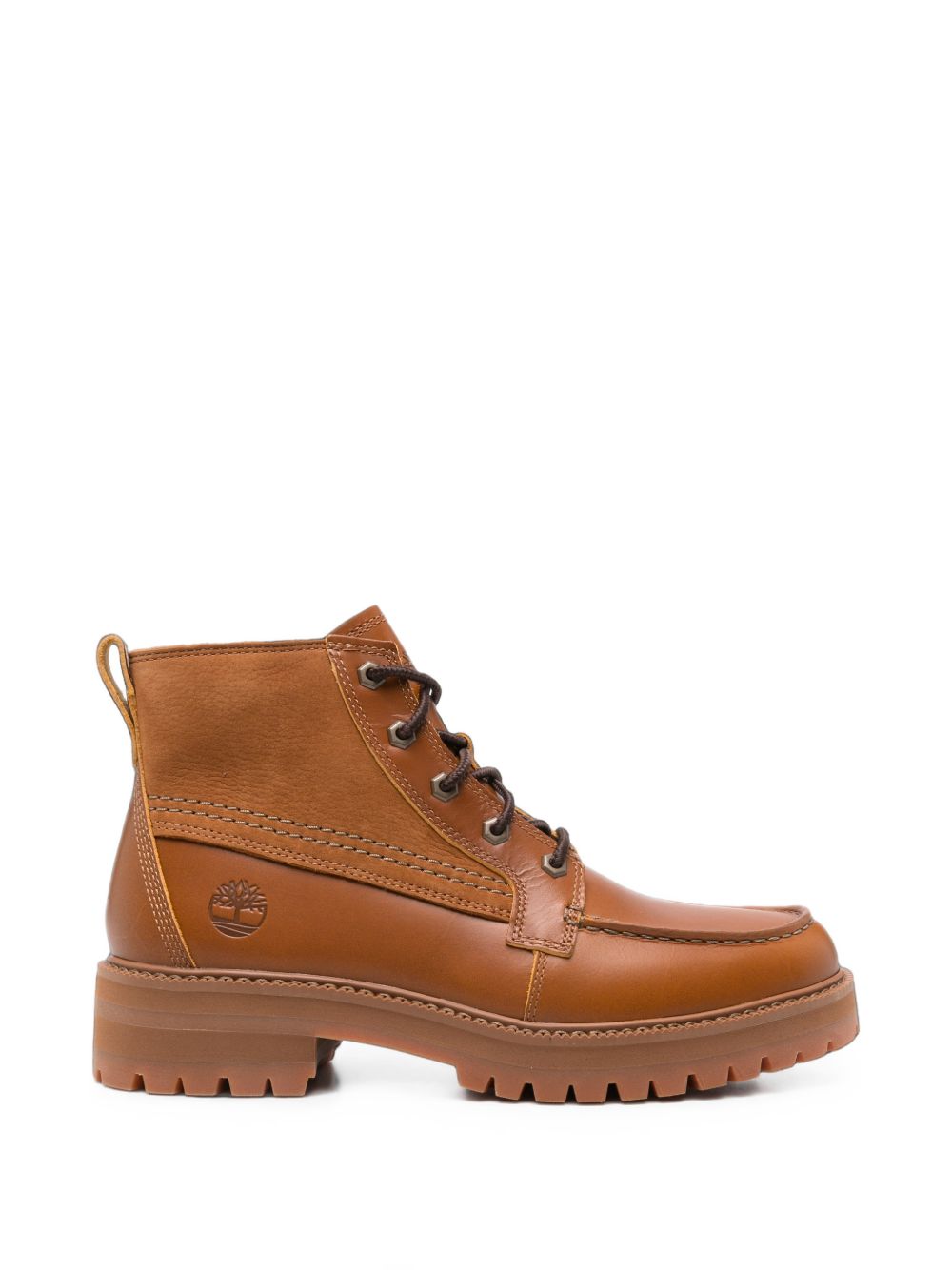 TIMBERLAND Stivaletto in pelle con logo impresso