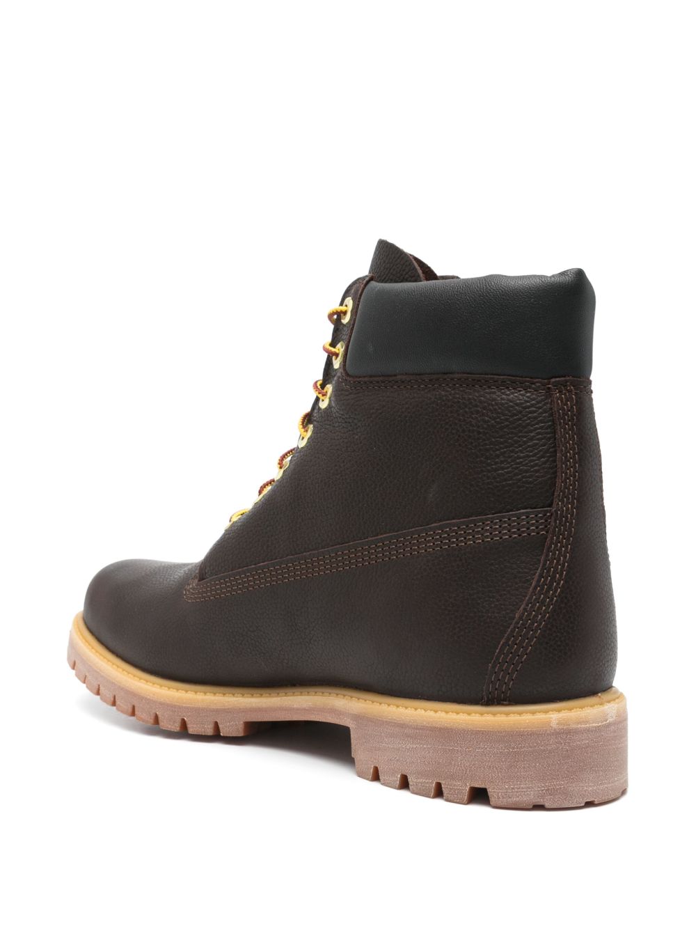 TIMBERLAND Stivaletto anfibio in pelle marrone scuro