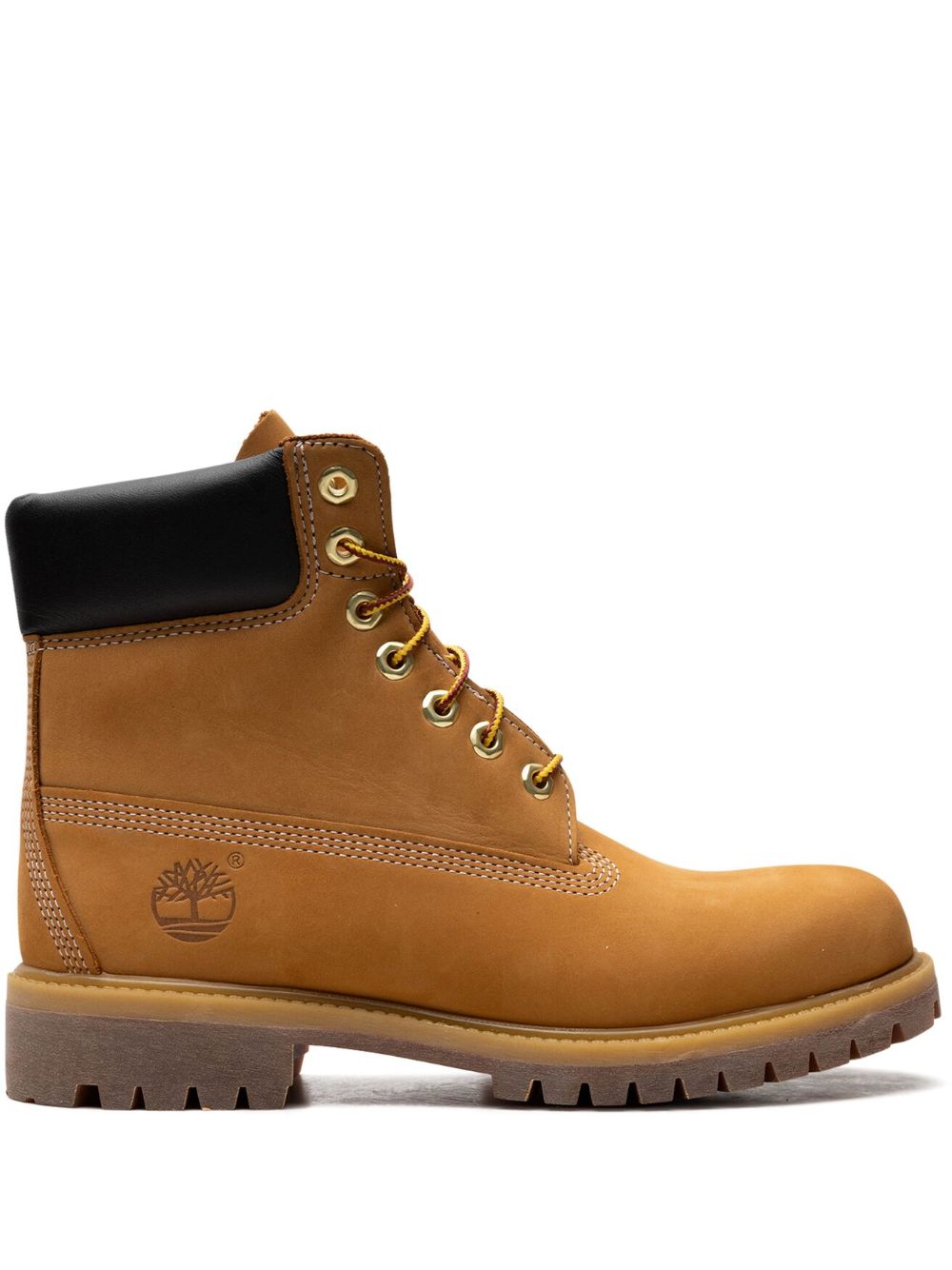 TIMBERLAND Stivaletto cammello in pelle con imbottitura sulla caviglia