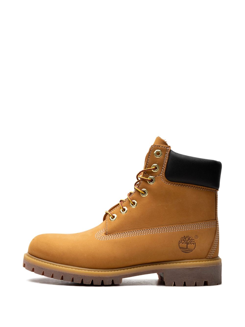 TIMBERLAND Stivaletto cammello in pelle con imbottitura sulla caviglia