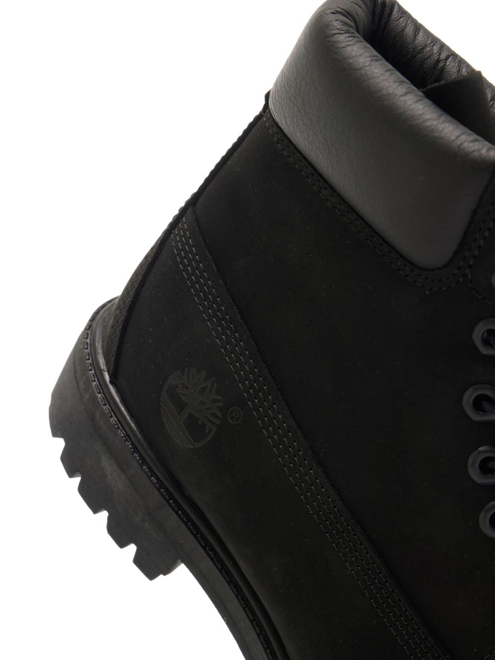 TIMBERLAND Stivaletto nero in pelle con imbottitura sulla caviglia