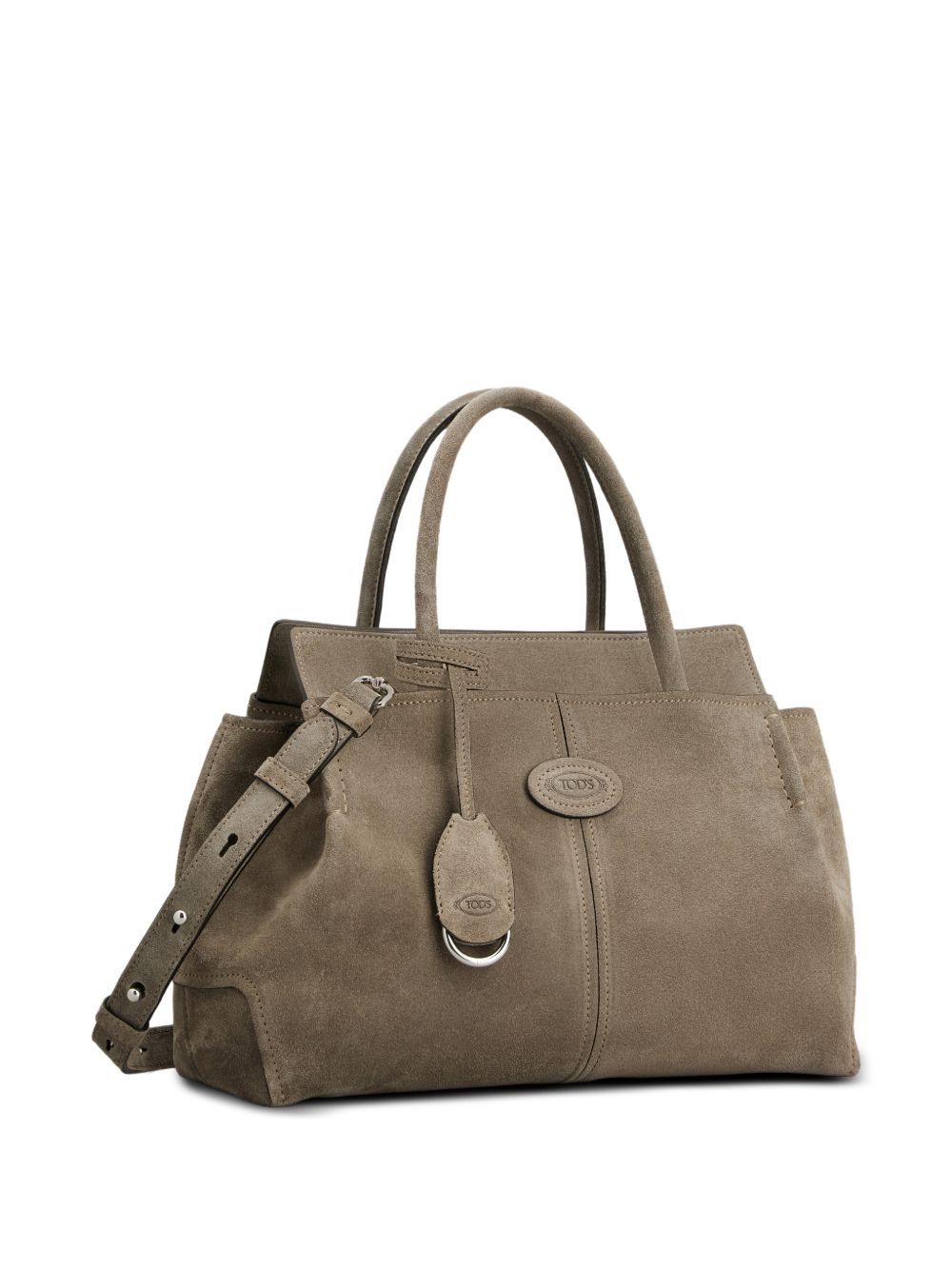 TODS Shopping Bag Piccola in Suede Beige