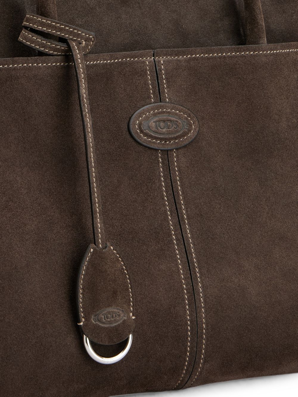 TODS Borsa Shopping Media in Pelle Marrone