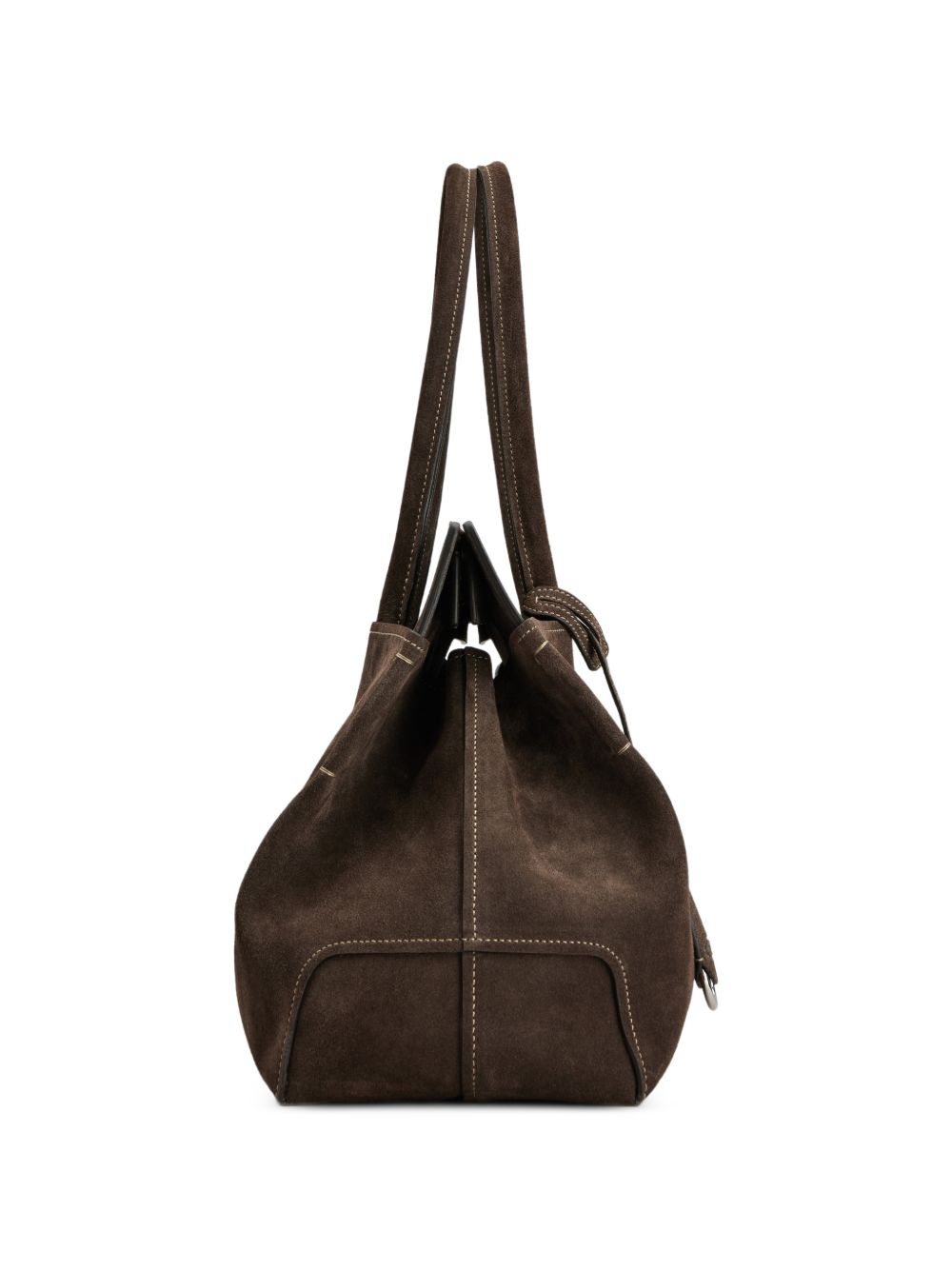 TODS Borsa Shopping Media in Pelle Marrone