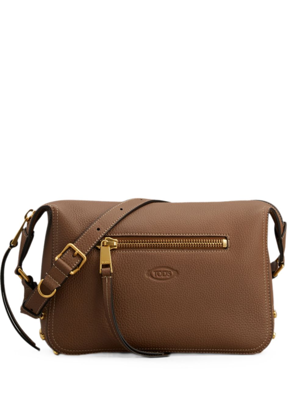TODS Borsa a Spalla Mini in Pelle Marrone
