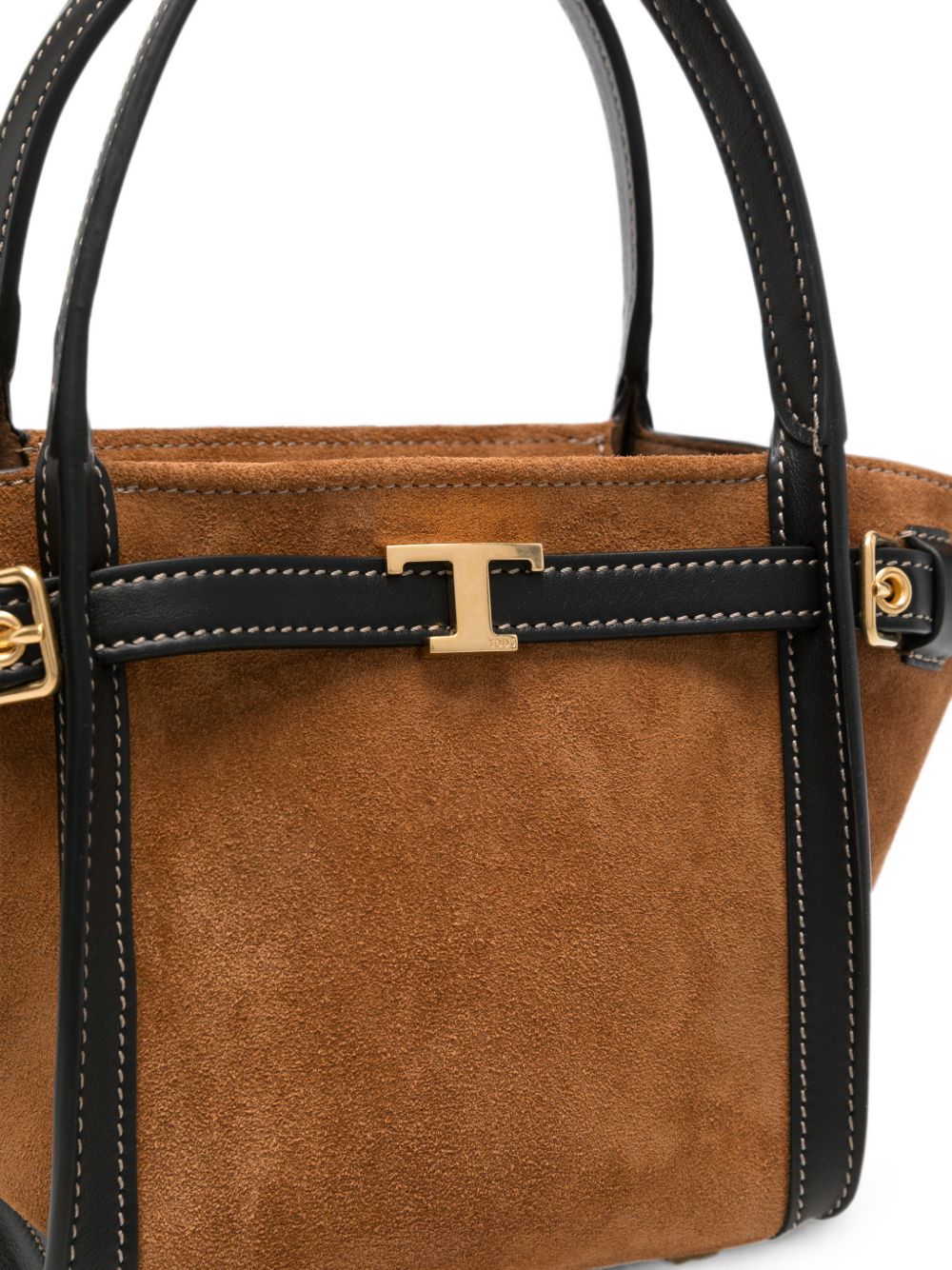 TODS Borsa a Spalla Mini in Pelle Marrone