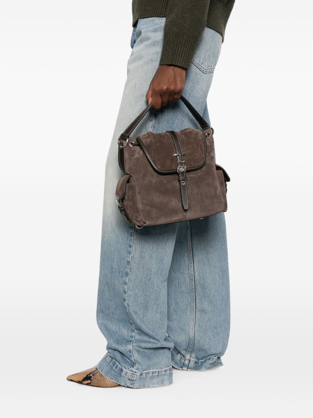 TODS Zaino in Pelle Marrone