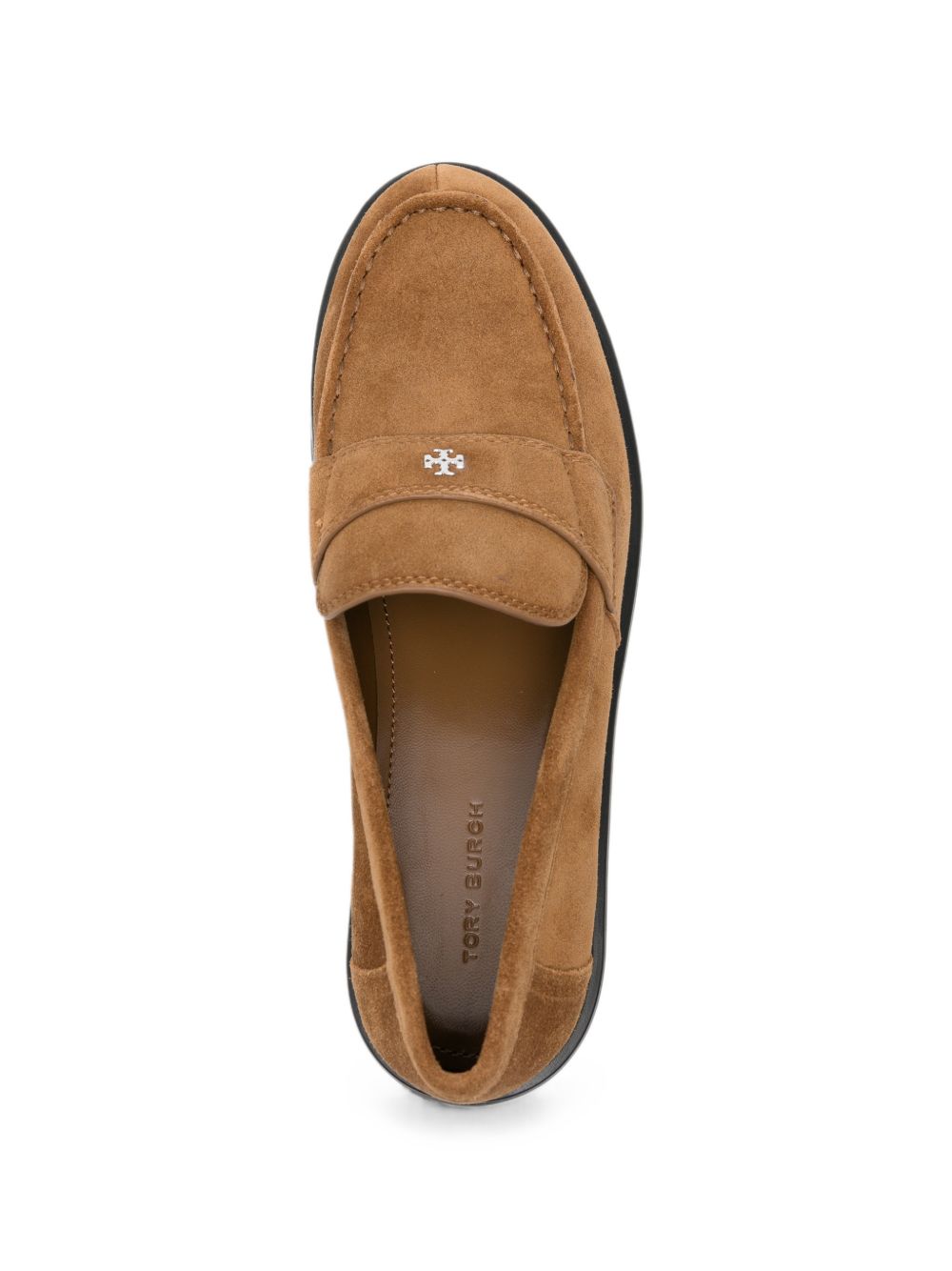 TORY BURCH Mocassini in pelle scamosciata color cammello