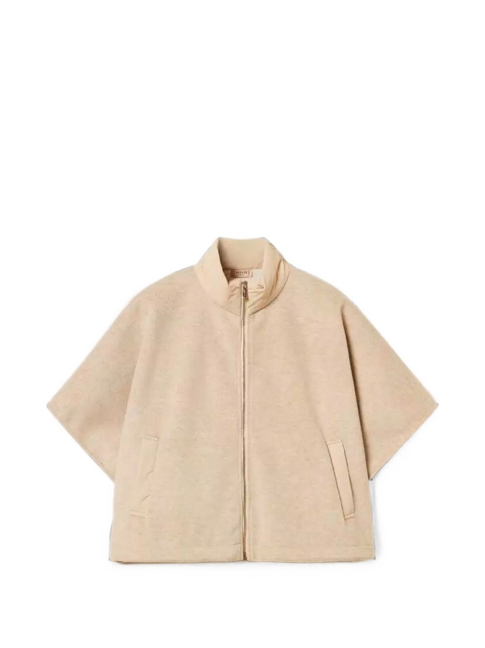 TWINSET Cappa con zip beige