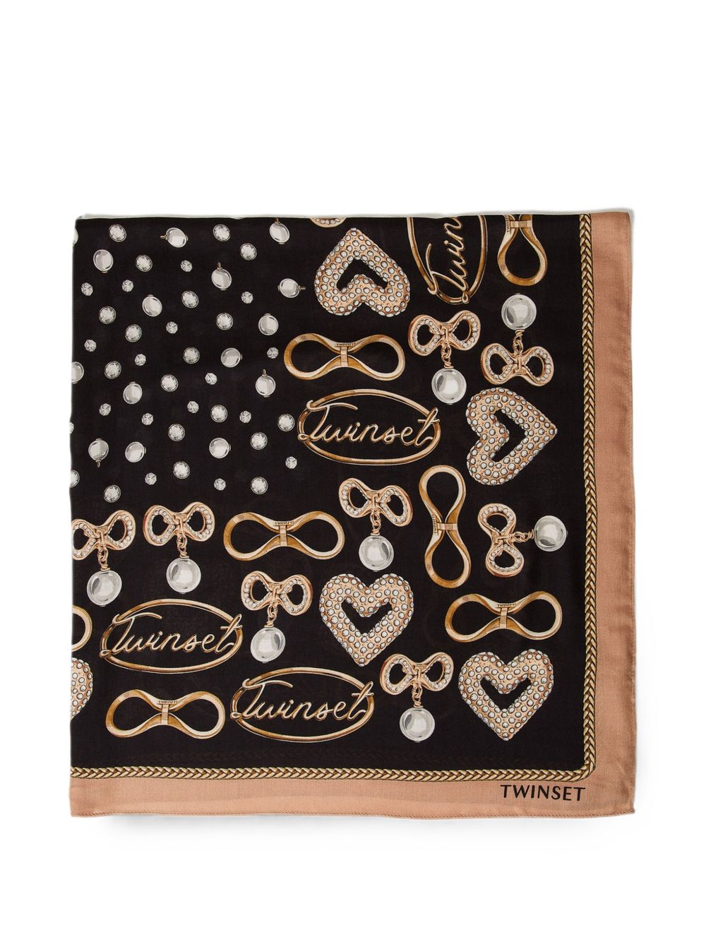 TWINSET Foulard quadrato con stampa