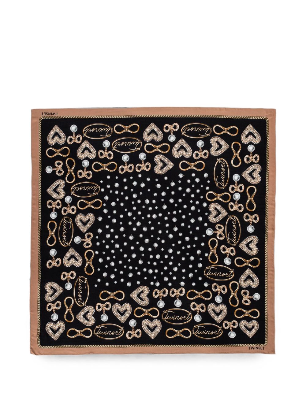 TWINSET Foulard quadrato con stampa