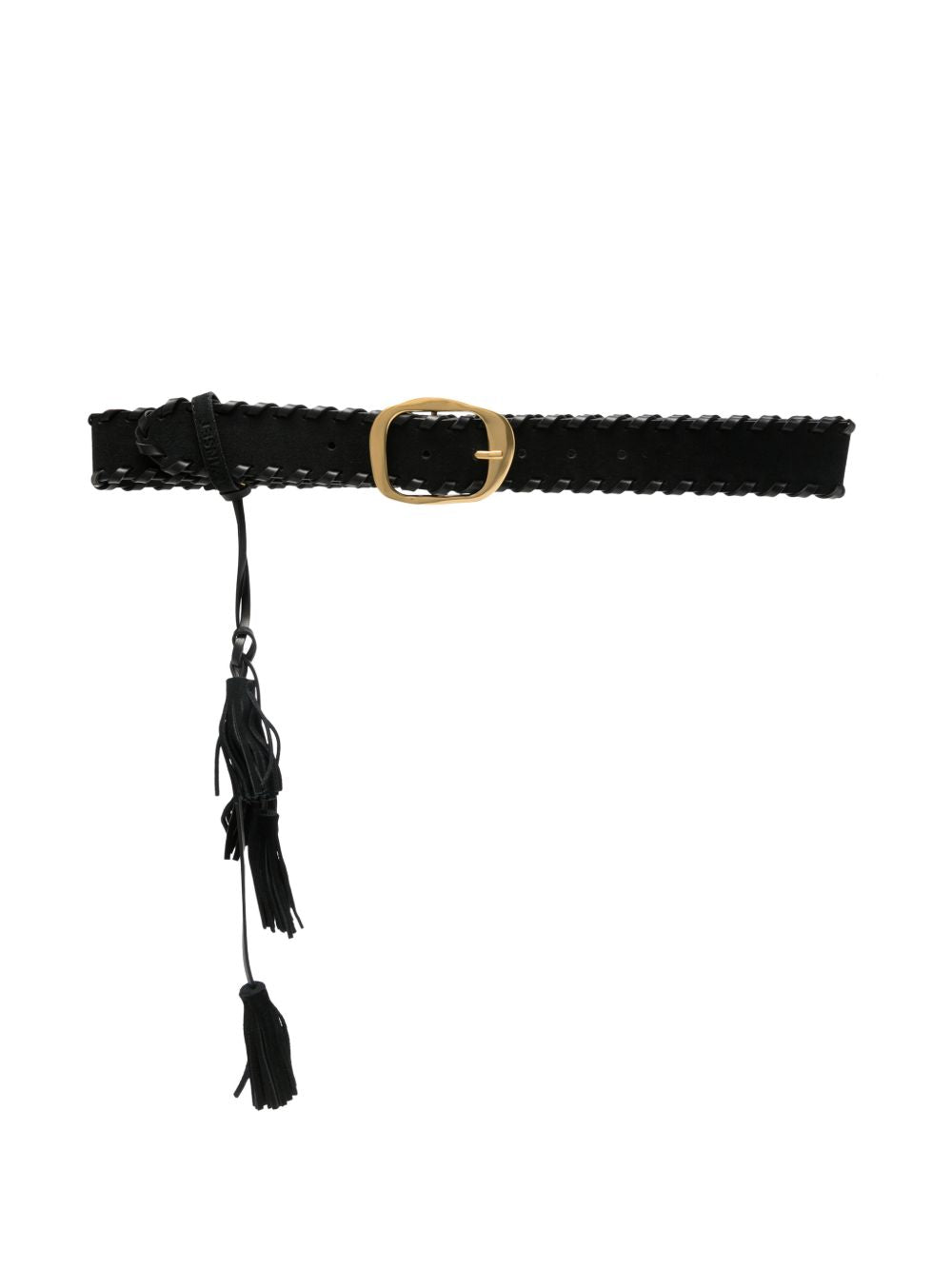 TWINSET Cintura nera con hardware oro