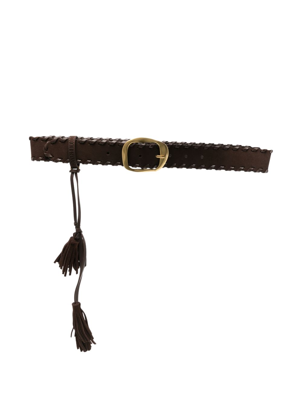 TWINSET Cintura marrone con hardware oro