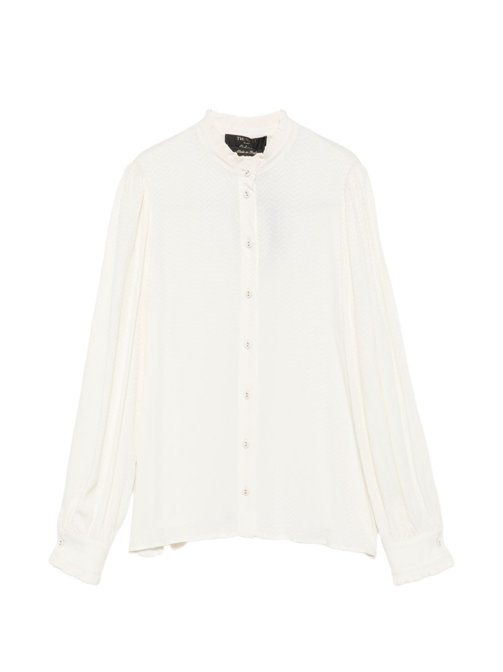 TWINSET Camicia elegante bianca con maniche a sbuffo