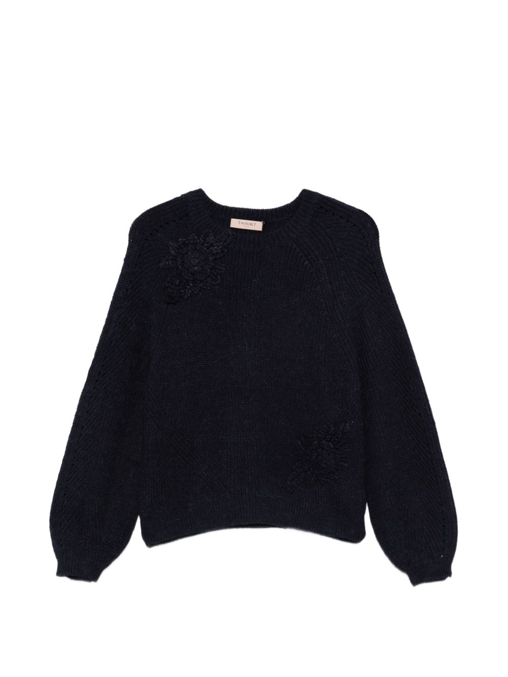 TWINSET Maglia girocollo blu notte