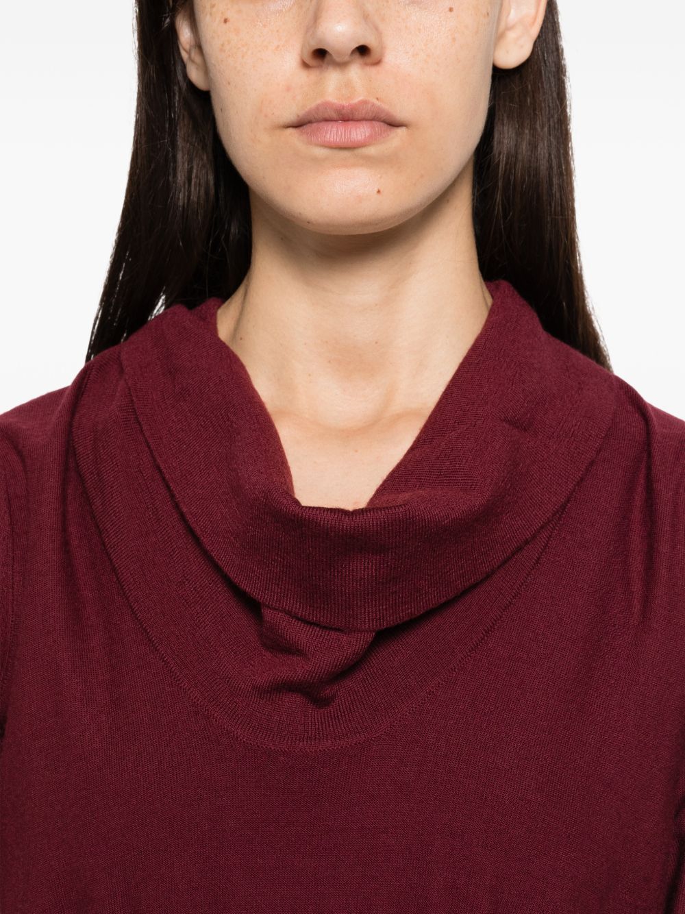 TWINSET Maglia in lana bordeaux