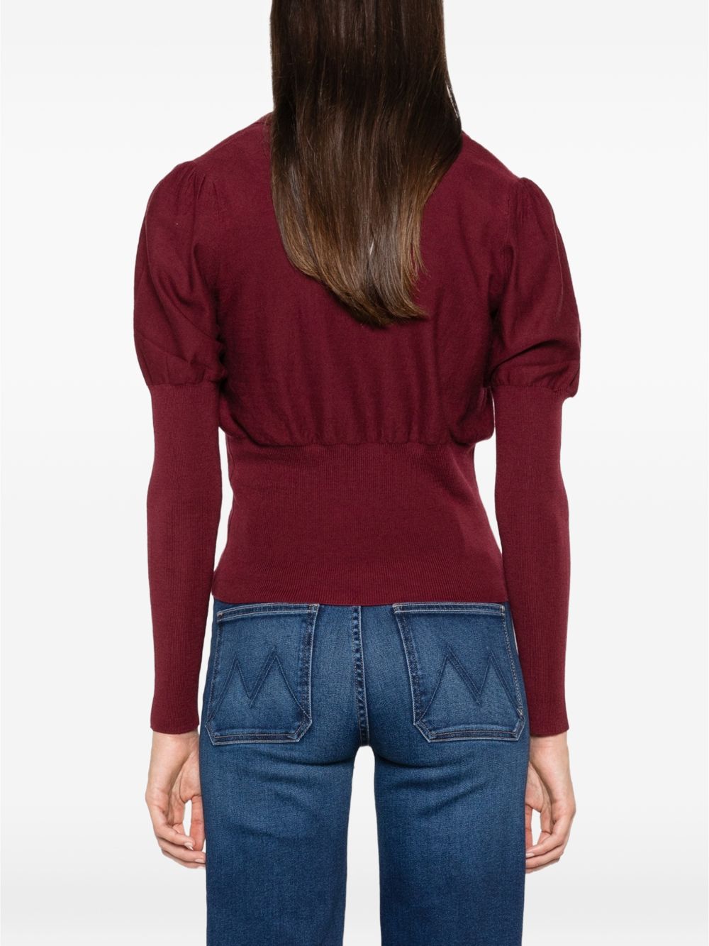 TWINSET Maglia in lana bordeaux