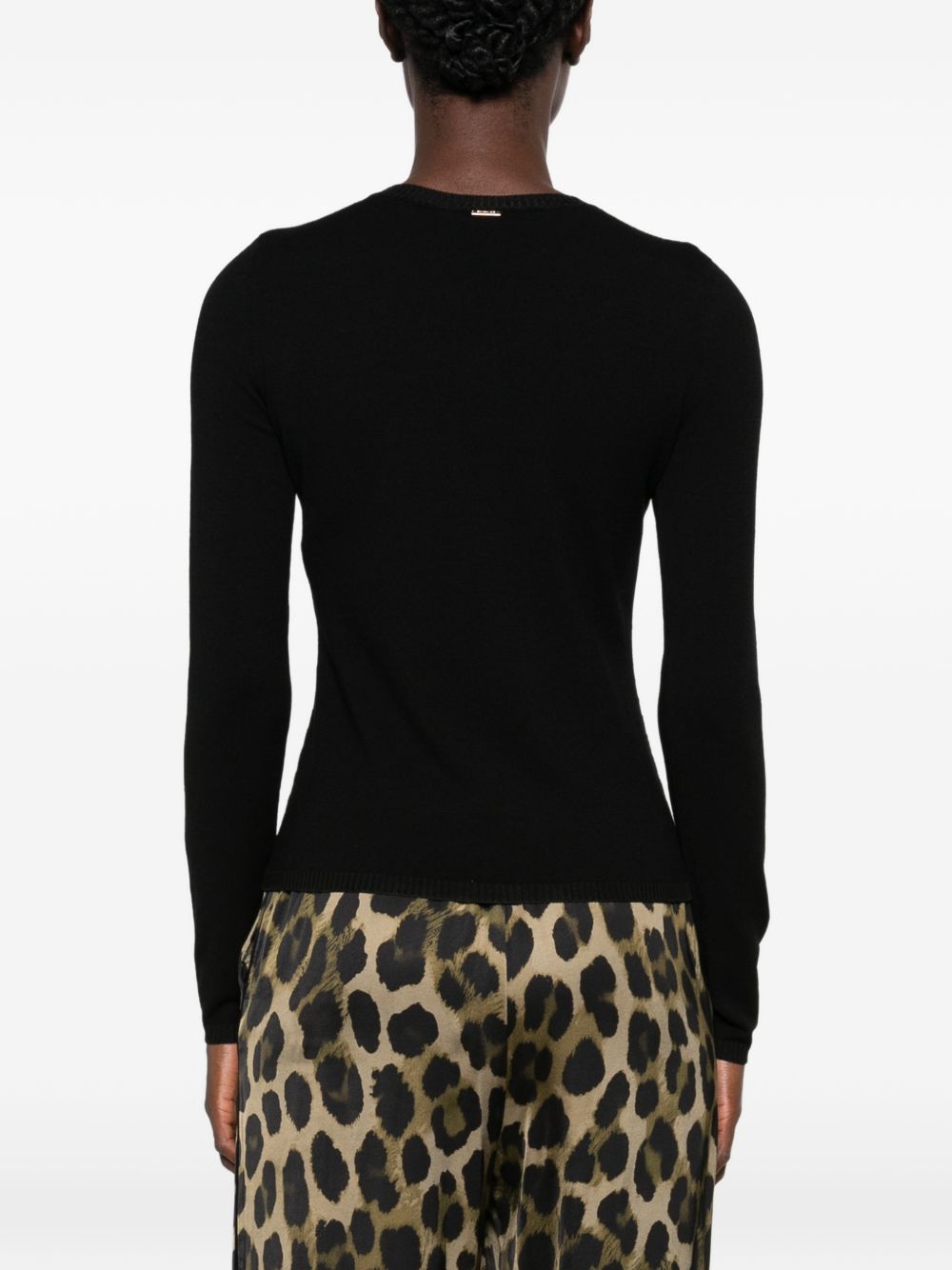 TWINSET Maglia girocollo nera