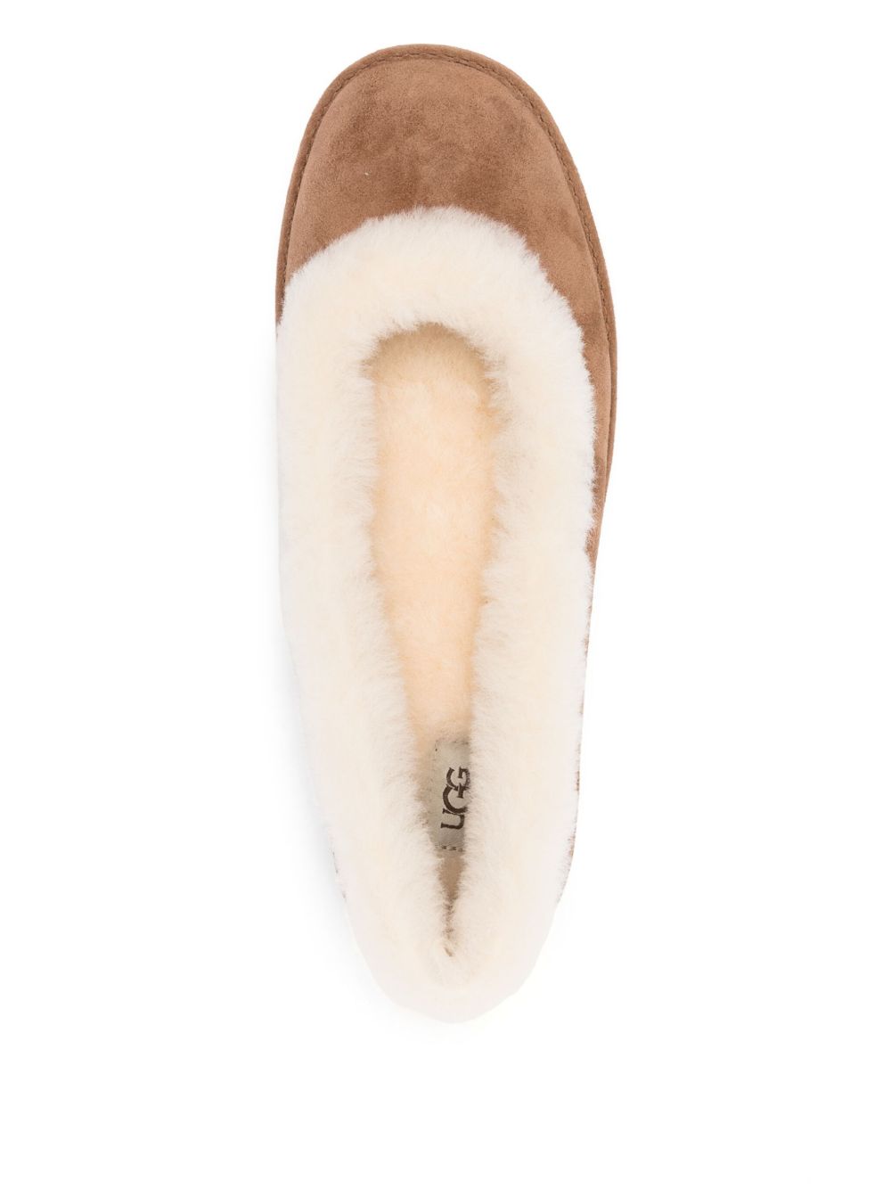 UGG Ballerine Zora in camoscio color Chestnut
