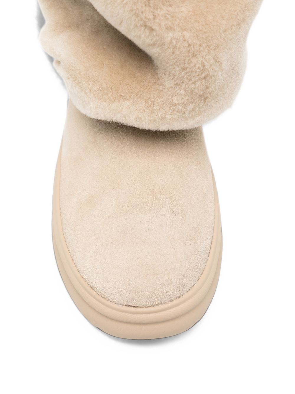 UGG Stivali Après-Ski in Pelle Scamosciata e Shearling con Fiocco
