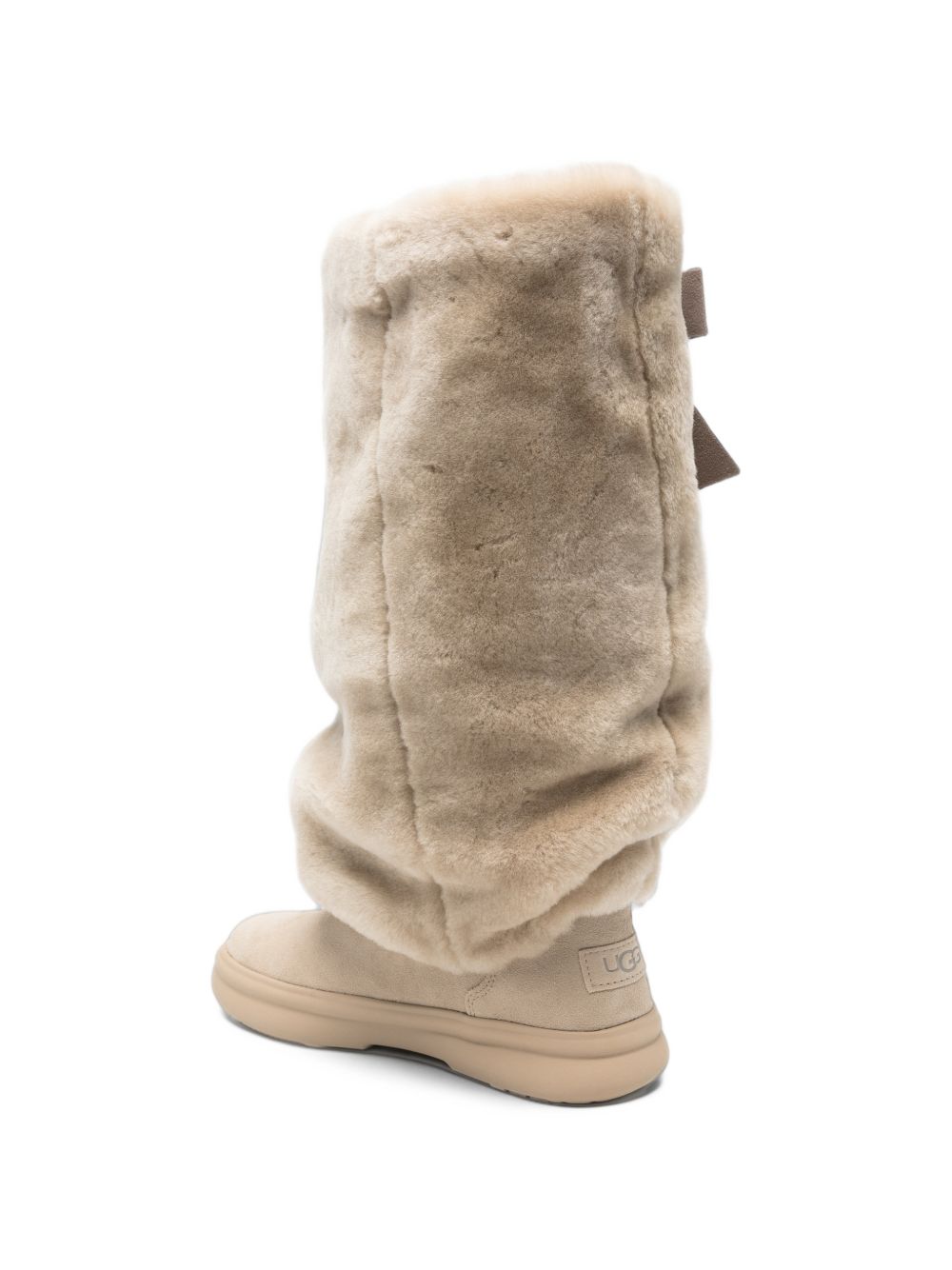 UGG Stivali Après-Ski in Pelle Scamosciata e Shearling con Fiocco