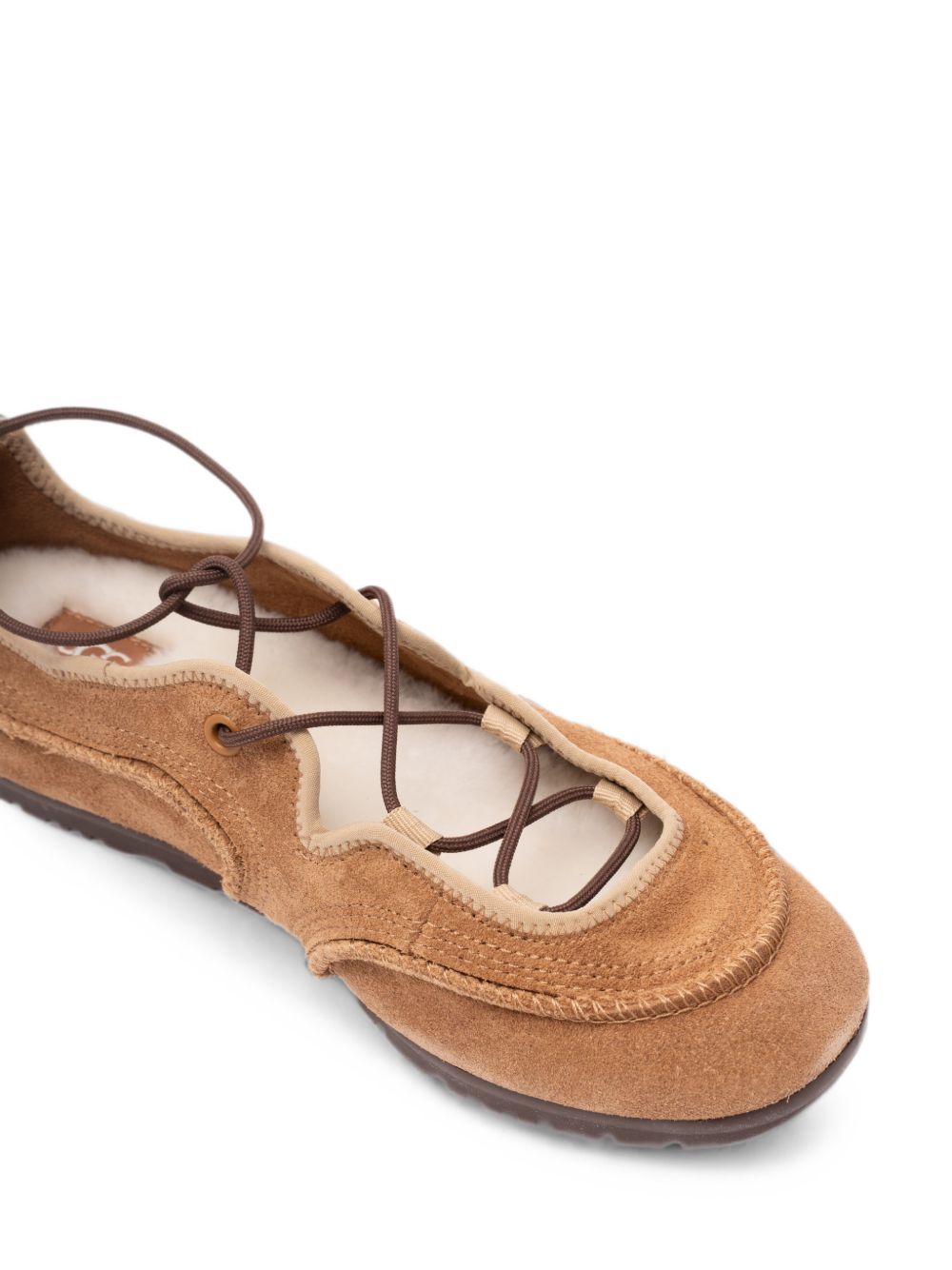 UGG Ballerine in Suede chestnut