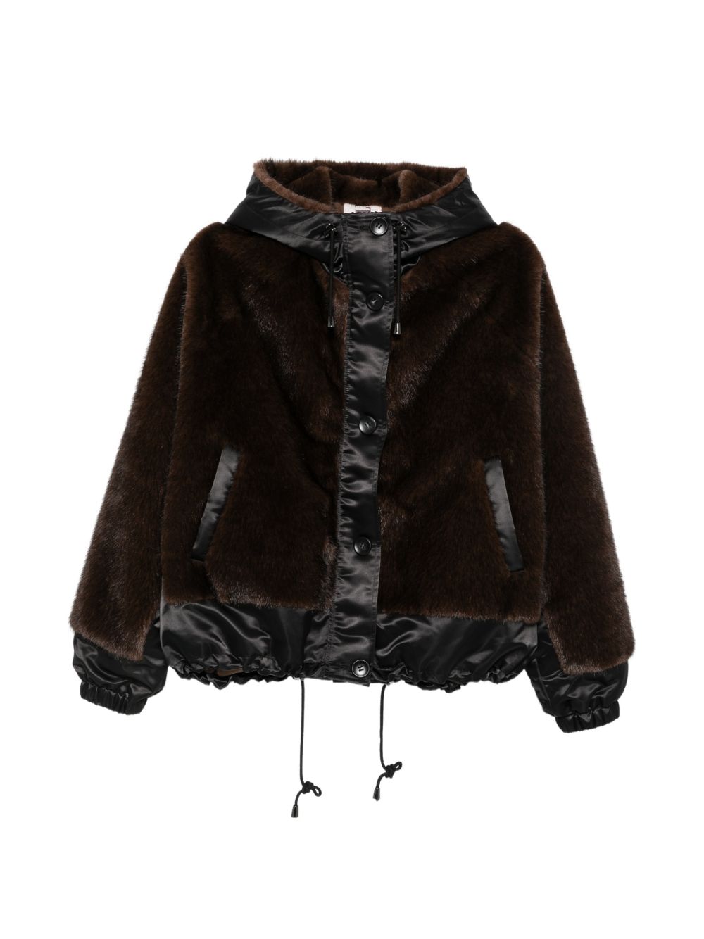 VALENTINI 1972 Parka NYLON SHELL ECO in ecopelliccia firmato