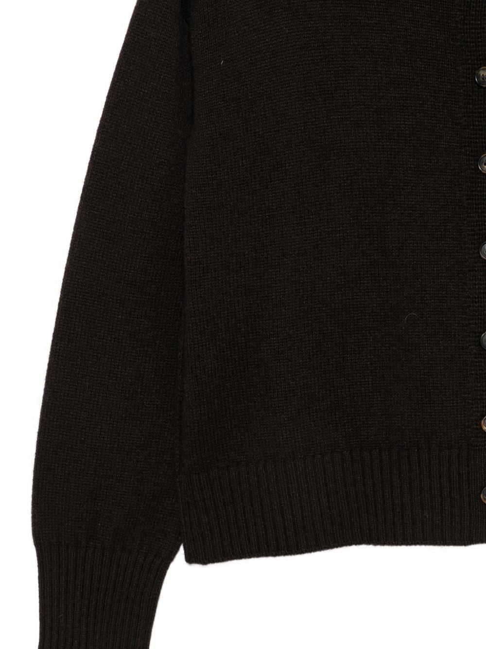 VANISE Cardigan Rosy in misto lana e cashmere color caffè Vanisè