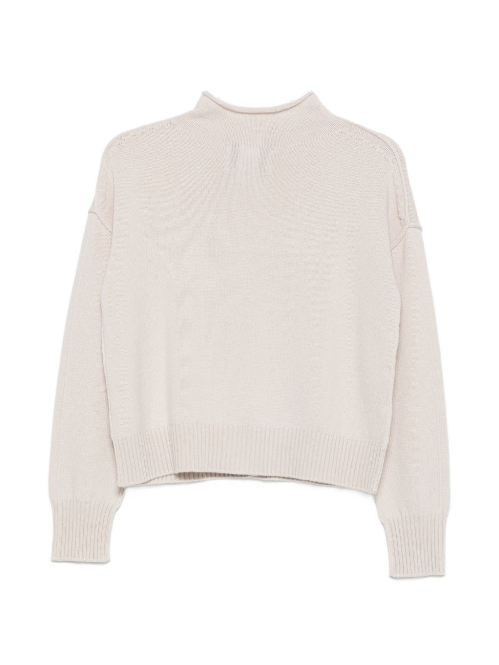 VANISE Cardigan Rosy in lana e cashmere color stucco