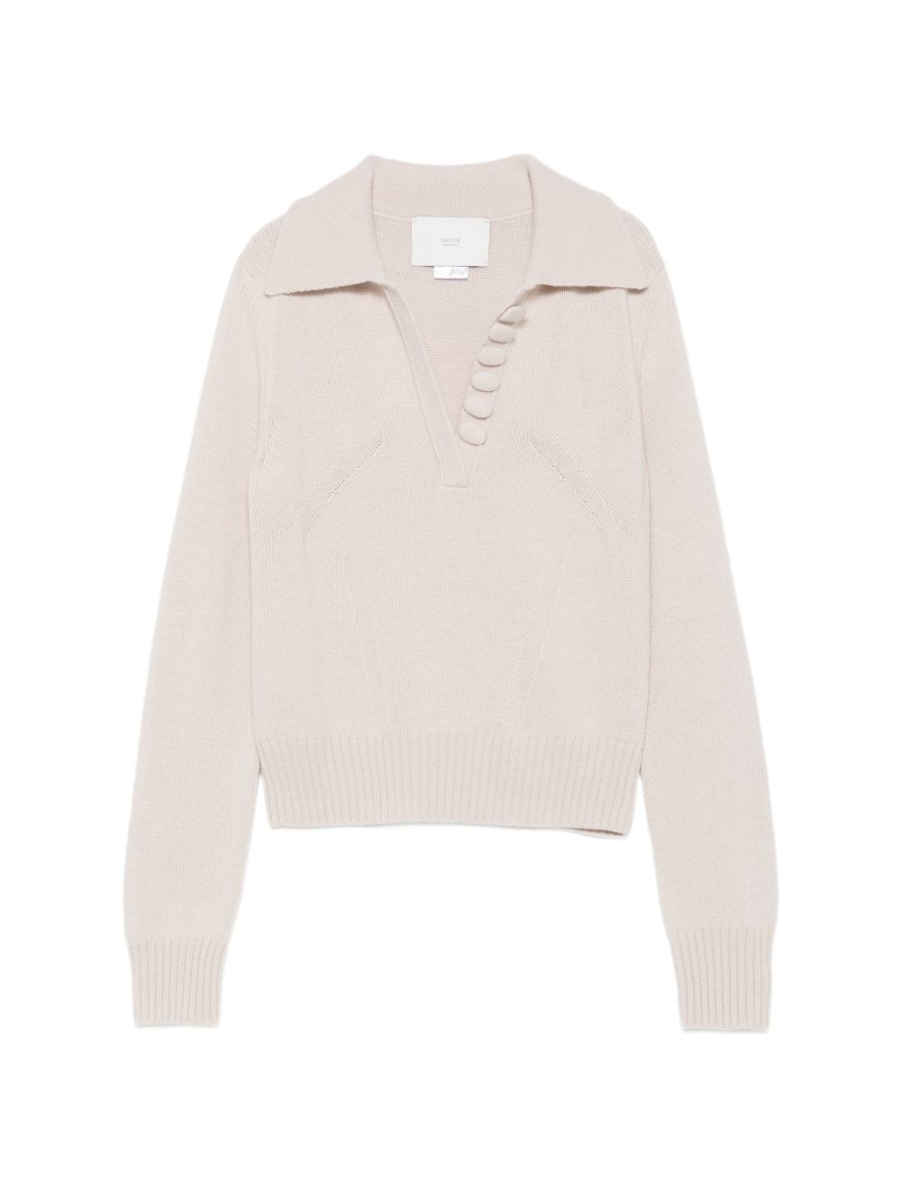 VANISE Polo MILENA STUCCO in lana e cashmere